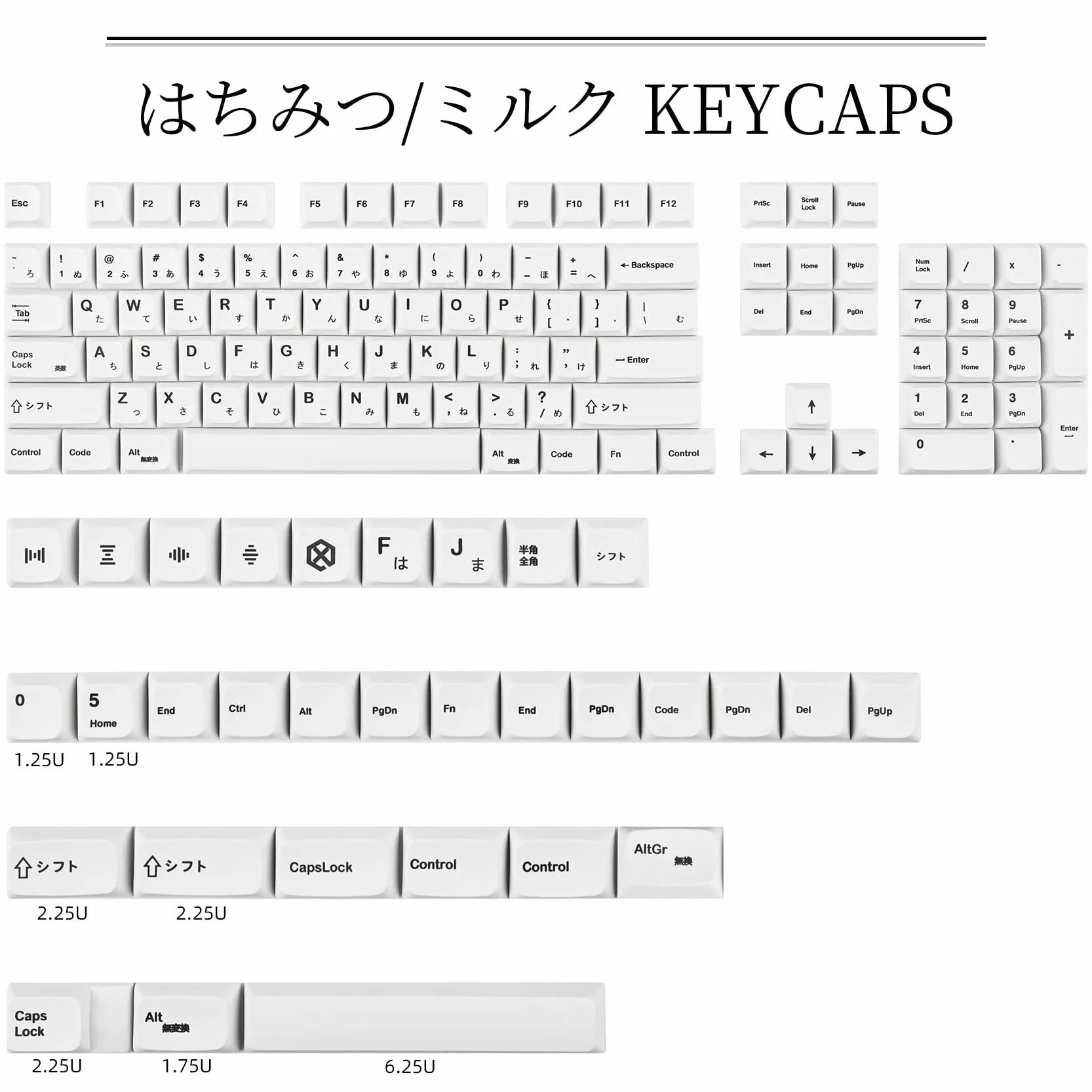 SOLIDEE 135 klawiszy, japońskie białe nakładki na klawisze 65% XDA, zestaw do klawiatury 60% tkl do Cherry Mx Gateron Kailh Switch 87/68/64/104 (minimalistyczna biel)