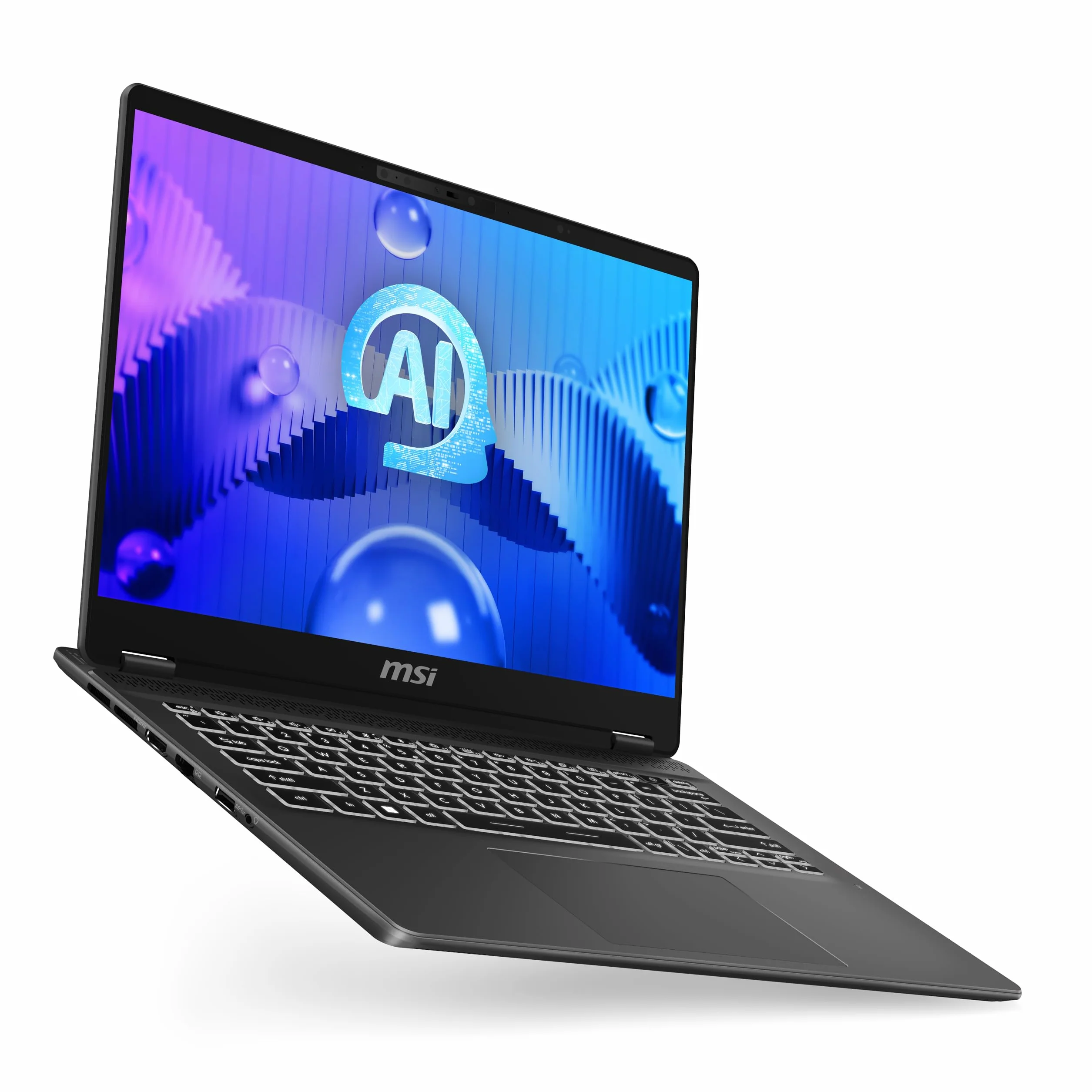 MSI Prestige 14 AI Studio C1UDXG-060IT, notebook 14" FHD+ 144 Hz, Intel Core Ultra 7 155H, Nvidia RTX 3050, 6 GB GDDR6, 1 TB SSD PCIe4, 16 GB DDR5 5600 MHz, WiFi 7, Win 11 Home [Layo] WITA