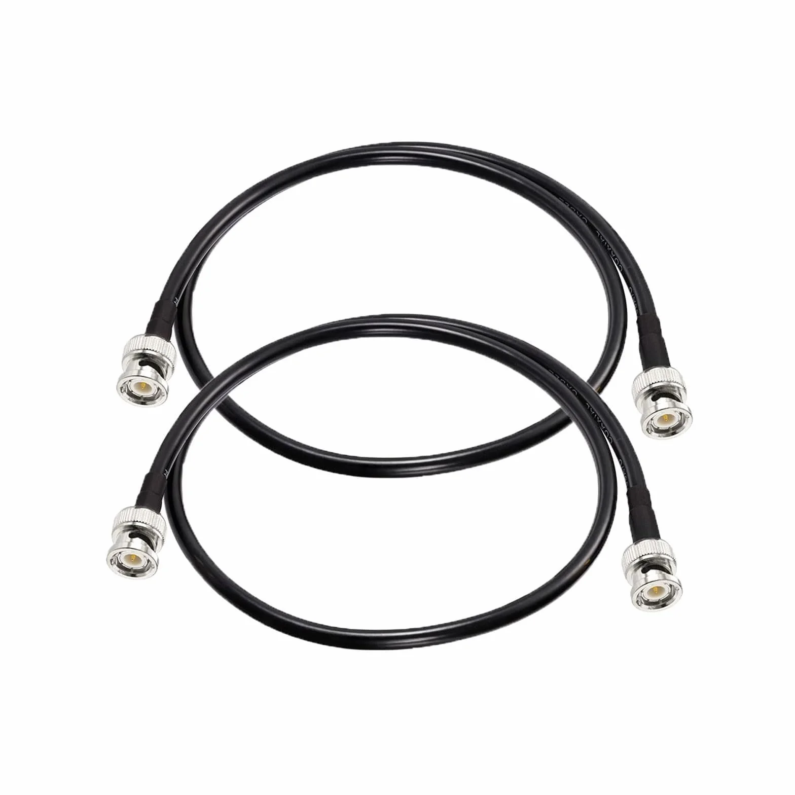 Superbat Kabel koncentryczny RG58 60 cm BNC 50 omów do CB radiowy, 2 sztuki