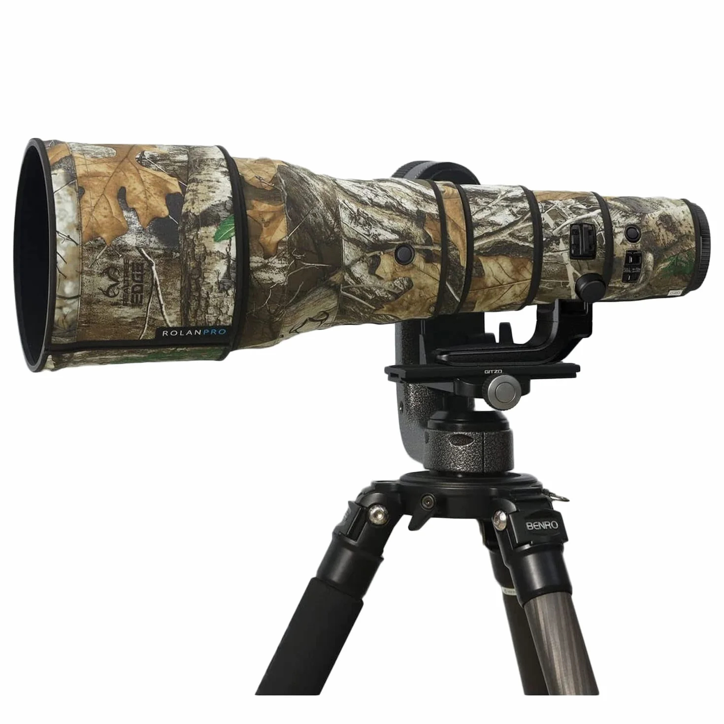 ROLANPRO Wodoodporna Osłona Obiektywu Lens Coat kompatybilny z Nikon Z 800mm F6.3 VR S, Kamuflaż Pokrowiec Ochronny Bird Watching Fotografia Przyrodnicza - #27 Drzewna Dżungla