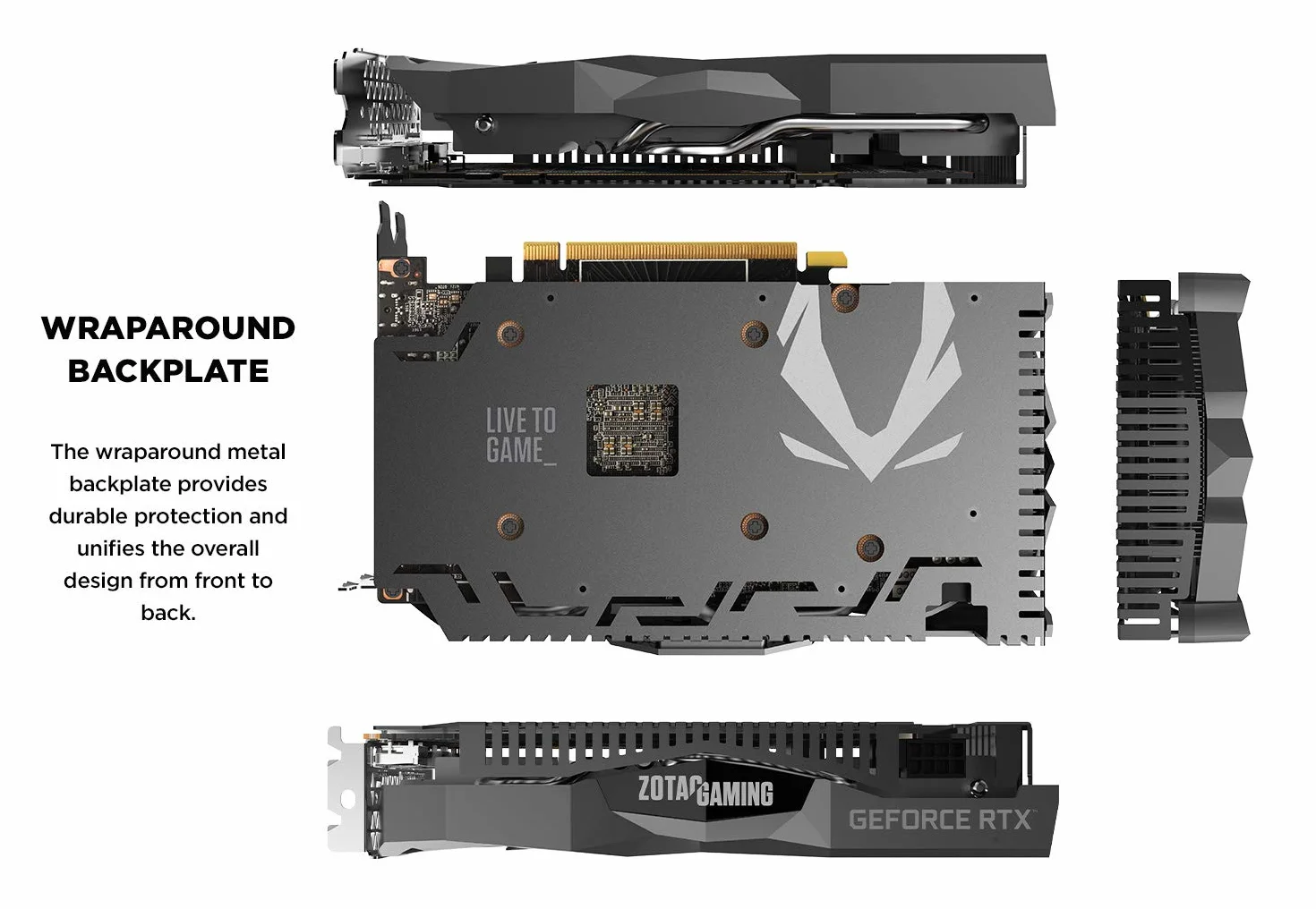 Zotac Gaming GeForce RTX 2060 6 GB GDDR6 192-bitowa karta graficzna, Super Compact, ZT-T20600H-10M