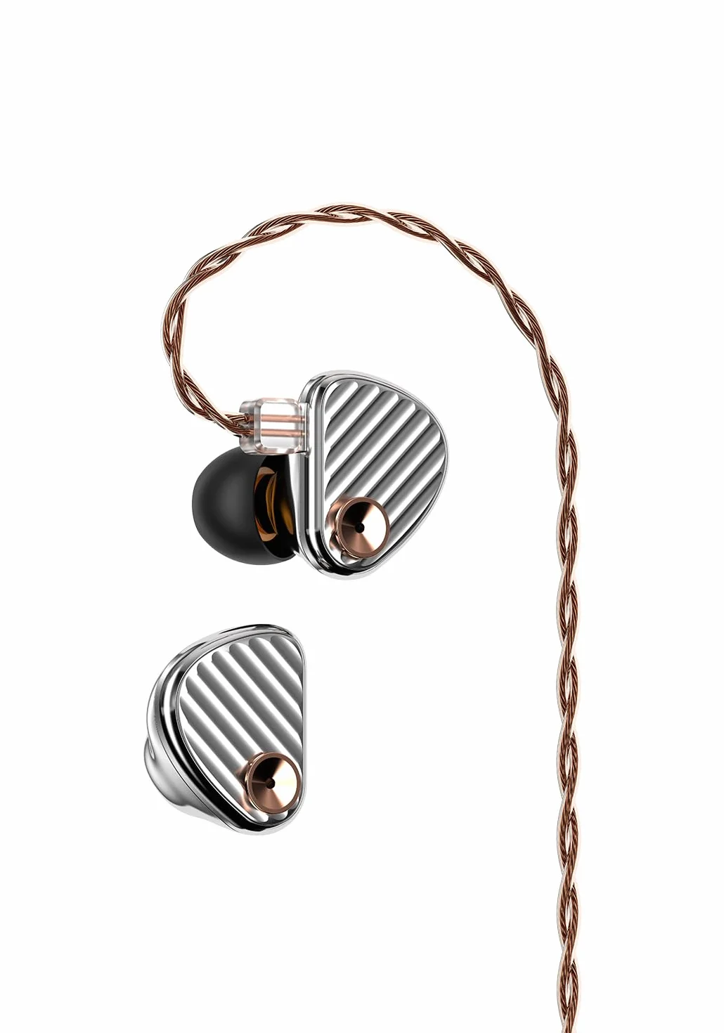 aune IR300 Monitory douszne IEMs Pure Fidelity słuchawki HiFi, przewodowe słuchawki douszne z dynamicznym sterownikiem, 0,78 mm 2-pinowe odłączany kabel OFC Hi-Res Audiophile słuchawki do systemu HiFi