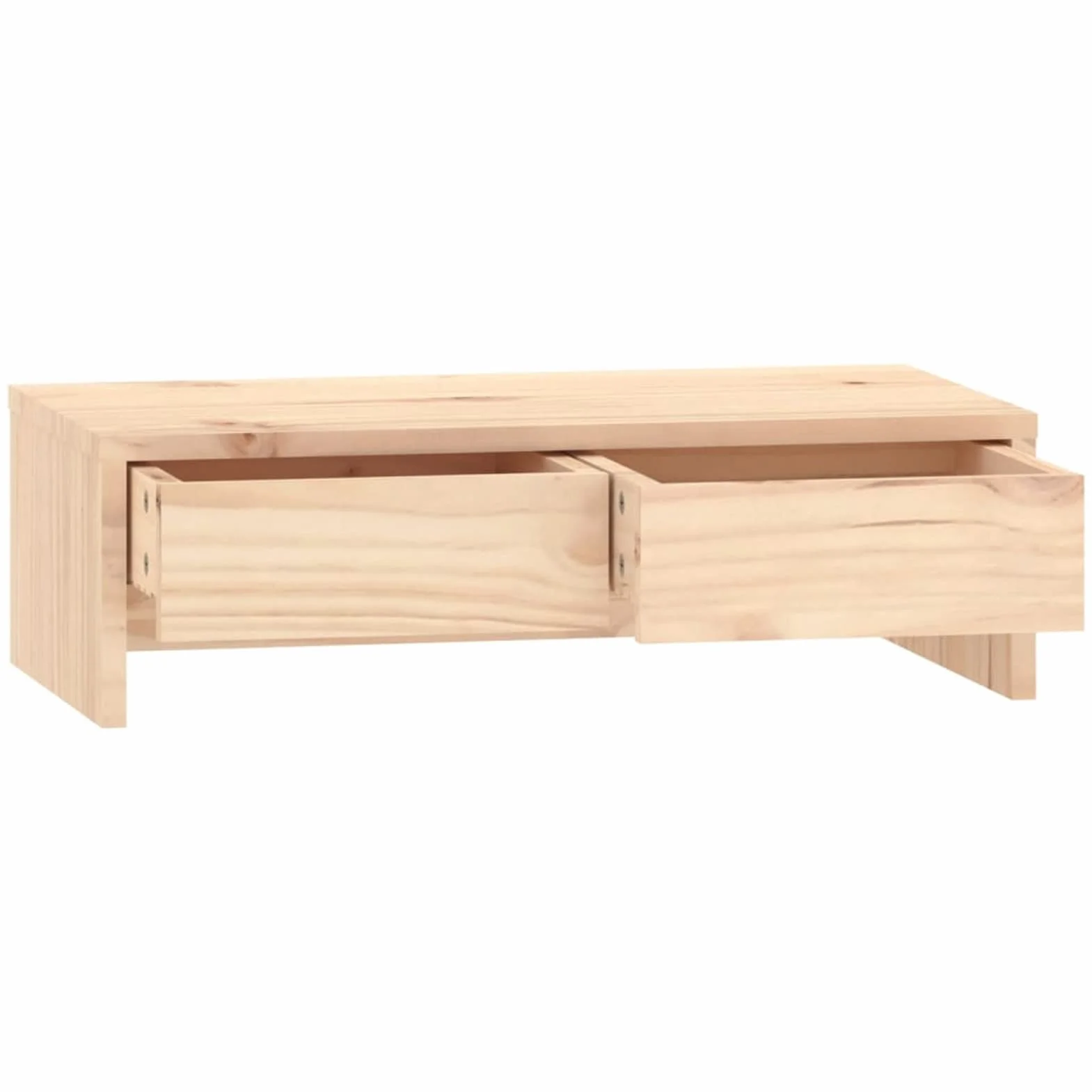 ShGaxin Stojak na monitor, stojak na ekran komputera, stojak na monitor biurko, akcesoria biurowe, podstawa monitora, akcesoria biurkowe, lite drewno sosnowe 50 x 27 x 15 cm