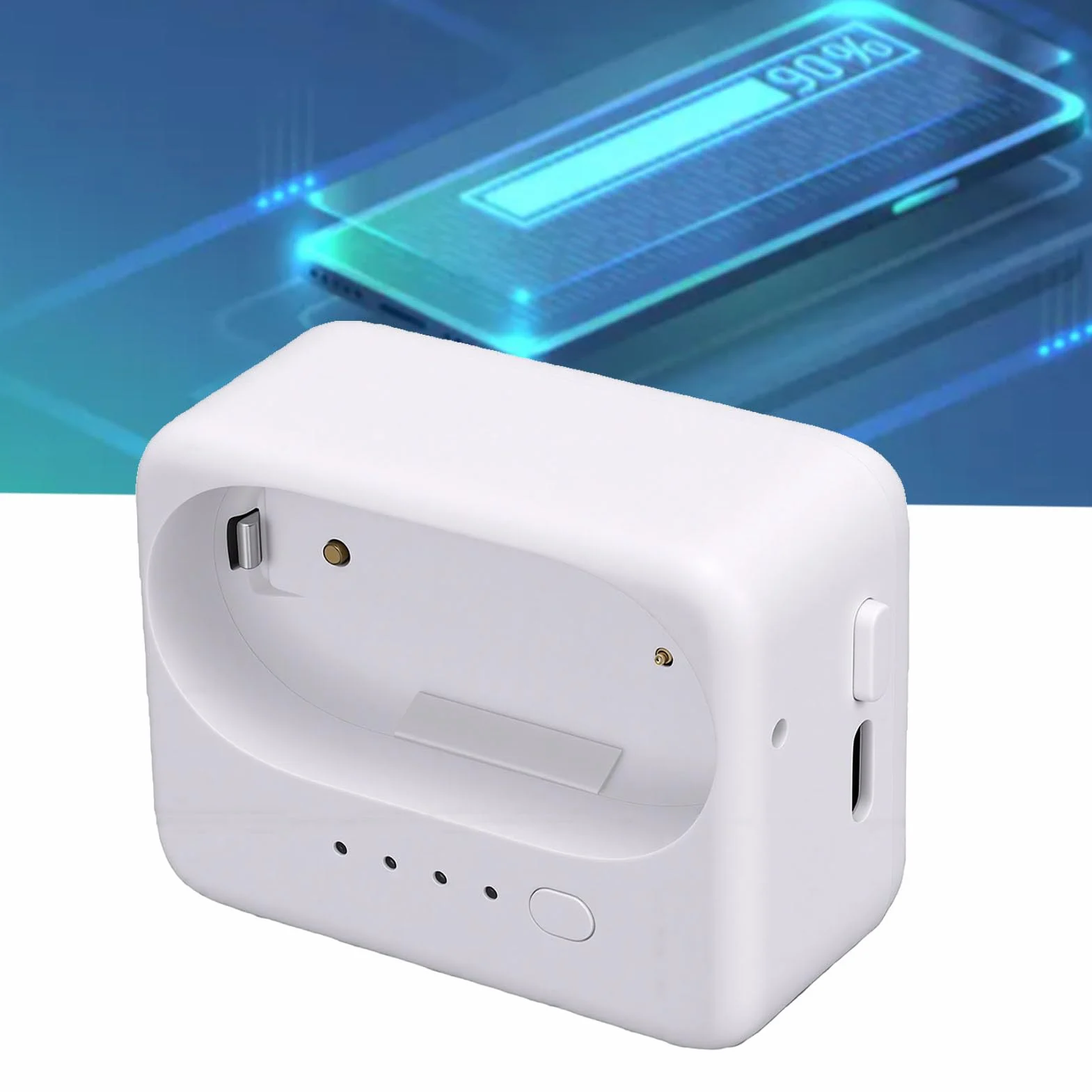 Asixxsix Etui ładujące do Aparatu, 2000mAh | Ładowarka akumulatorowa, ładowanie i przechowywanie w jednym dla GO 3 GO 3S GO 2, z interfejsem 1/4 do przechowywania w