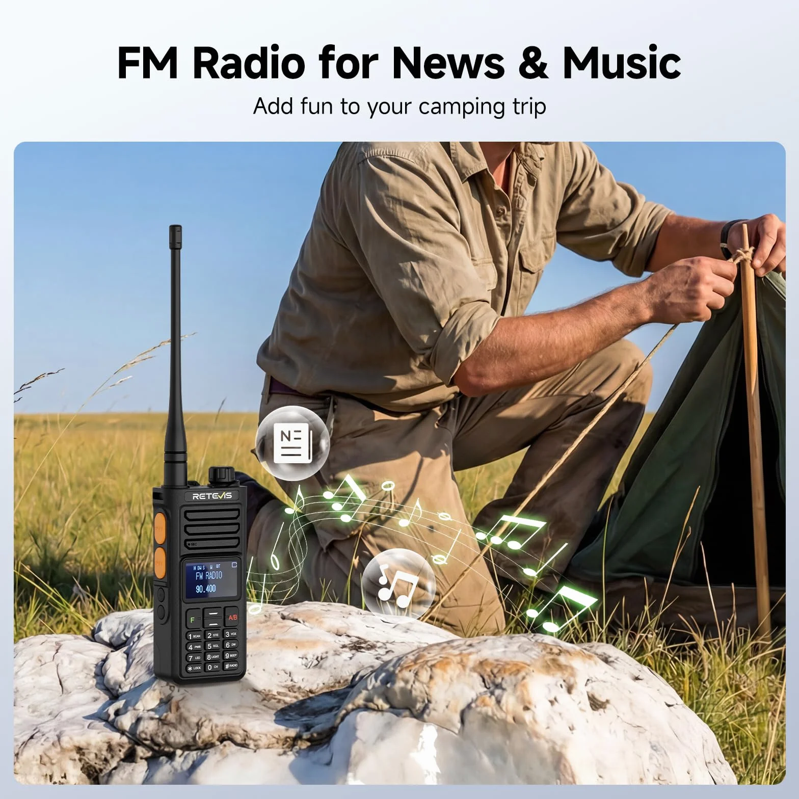 Retevis Ailunce RA89R Radiotelefon Amatorski Ze Słuchawką, Sterowanie Aplikacją, Tymczasowy Repeater, Transmisja Danych/Ładowanie Przez Usb Typu C, Am/Fm, 2800 Mah, Dla Entuzjastów Outdooru