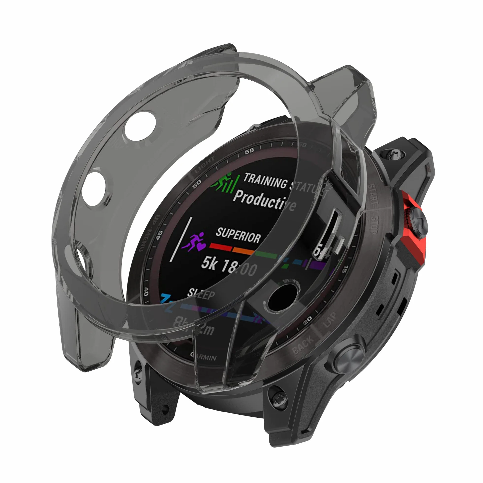 Etui ochronne TPU do Garmin Fenix 7/Solar - czarne