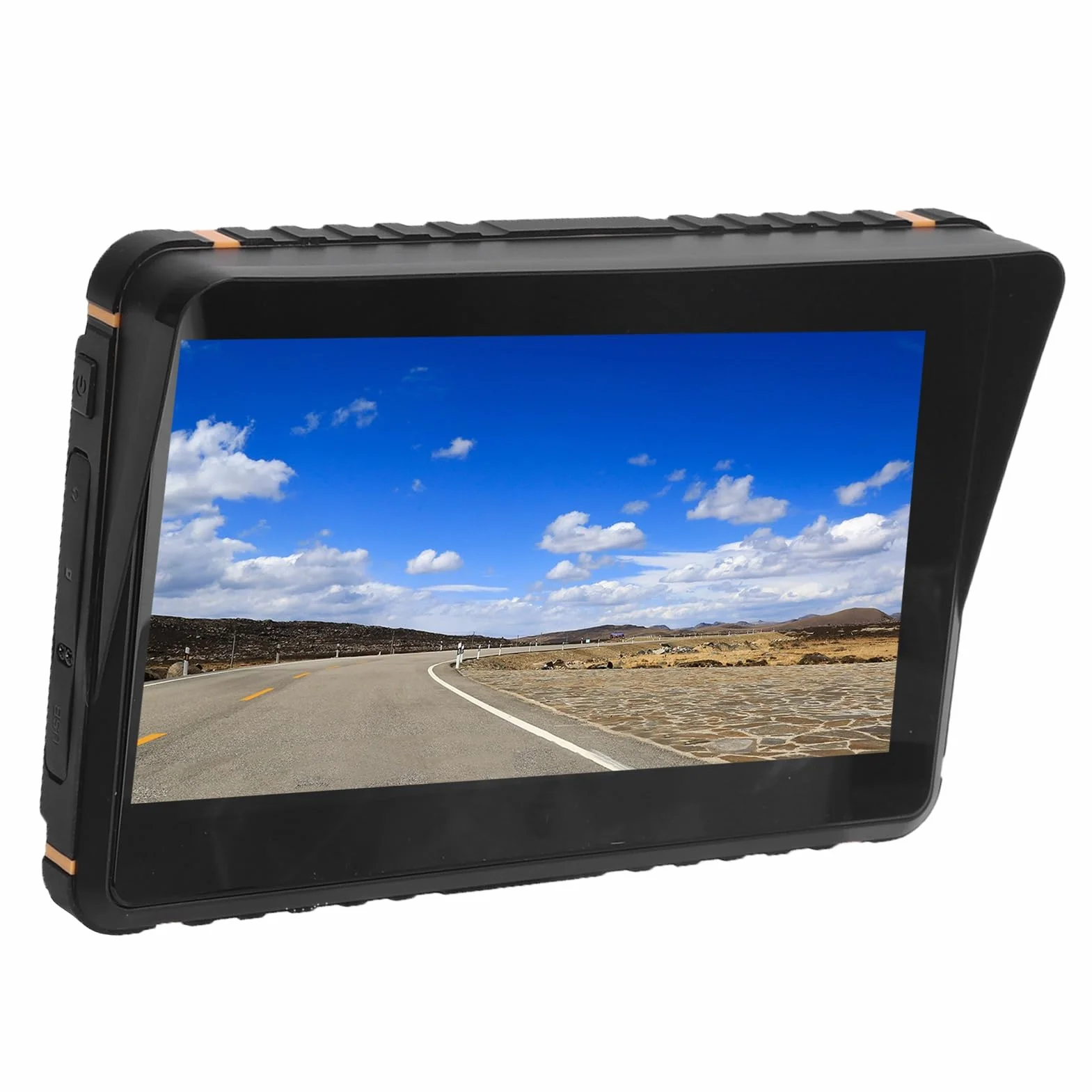 Motocyklowa nawigacja GPS 7-calowy ekran dotykowy HD IPS z bezprzewodową obsługą CarPlay i Android Auto, wodoodporny nawigator Bluetooth IPX7 do planowania trasy motocykla i