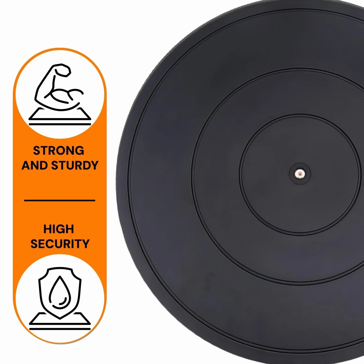 Platforma obrotowa 40 cm, platforma obrotowa o 360 stopni, uniwersalna płyta obrotowa ze stalowymi łożyskami kulkowymi, płyta obrotowa, wielofunkcyjna do laptopów, monitorów, telewizorów, głośników