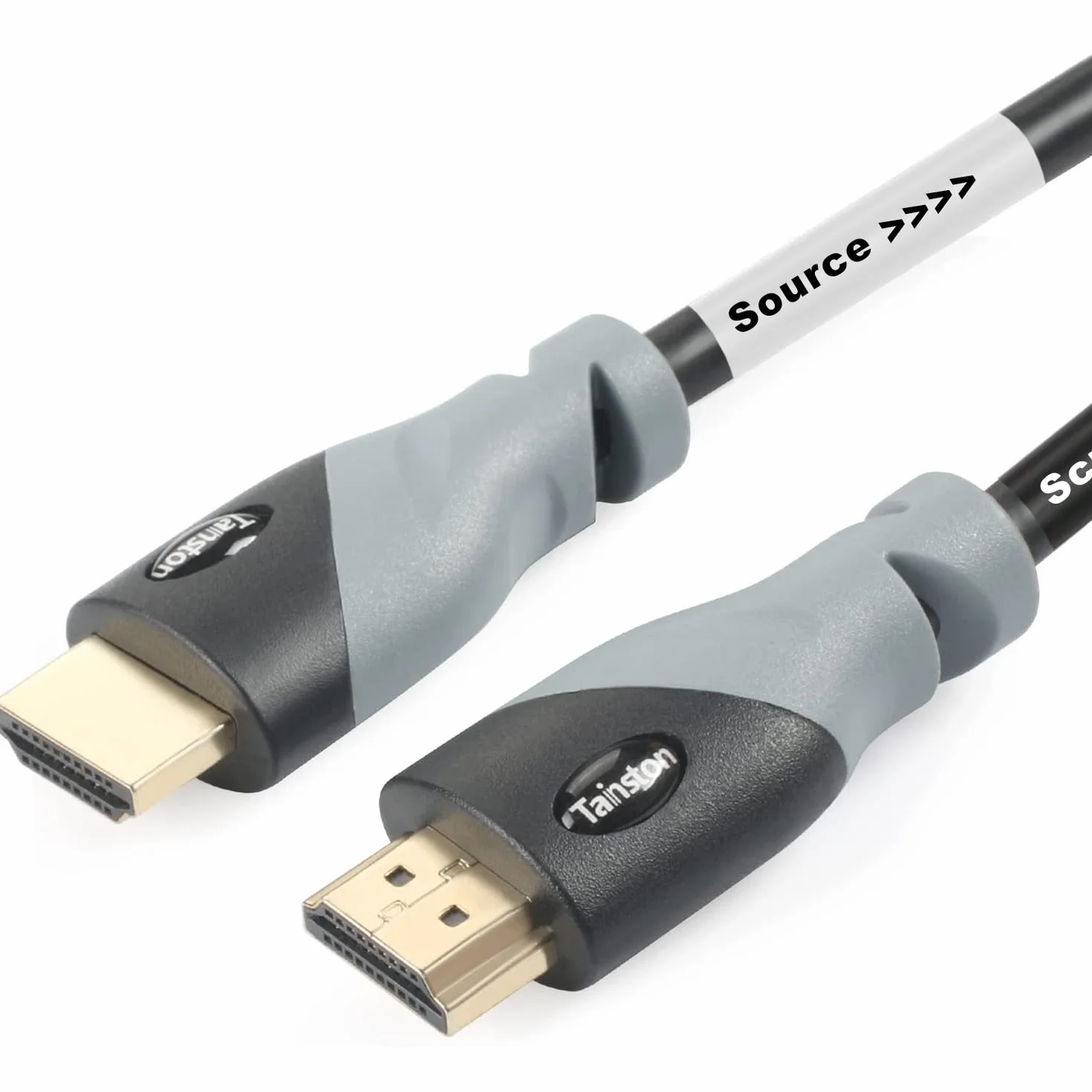 Kabel HDMI o wysokiej prędkości, obsługa 30 m, 4K 2160P, 3D, 1080P, kanał zwrotny audio (30 m, szary)