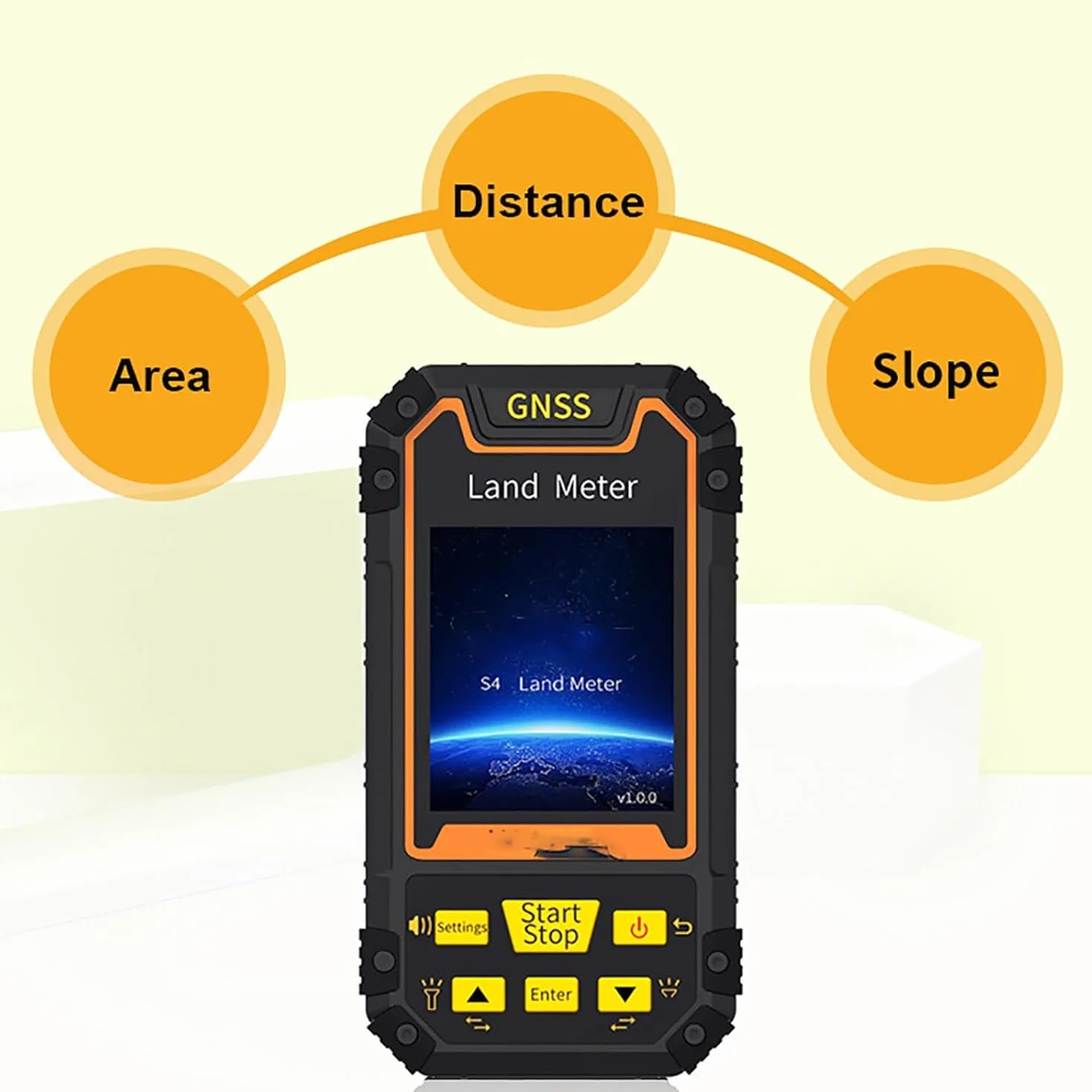 Przenośny sprzęt do badań GPS, GPS Miernik naziemny z 2,8-calowym kolorowym wyświetlaczem LCD, wysoka precyzja ładowalna nawigacja w czasie rzeczywistym, do lasów, gruntów rolnych, gór, jeziora
