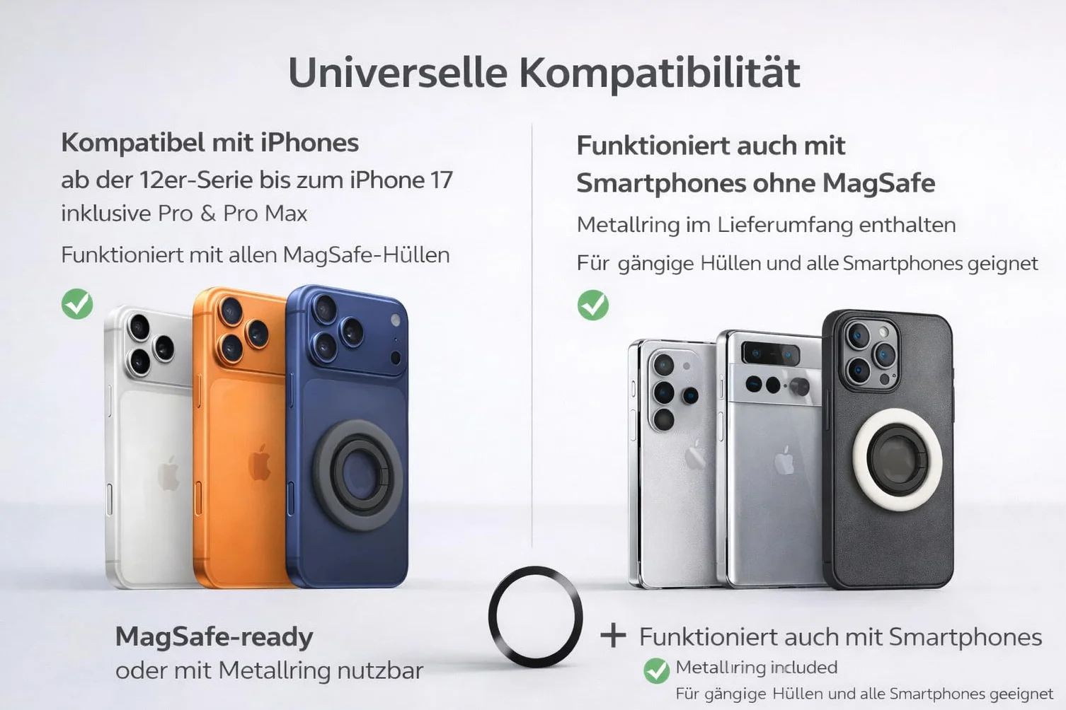 Magnetyczny uchwyt pierścieniowy na telefon AMAYO do MagSafe iPhone 15 Pro Max 14 13 12