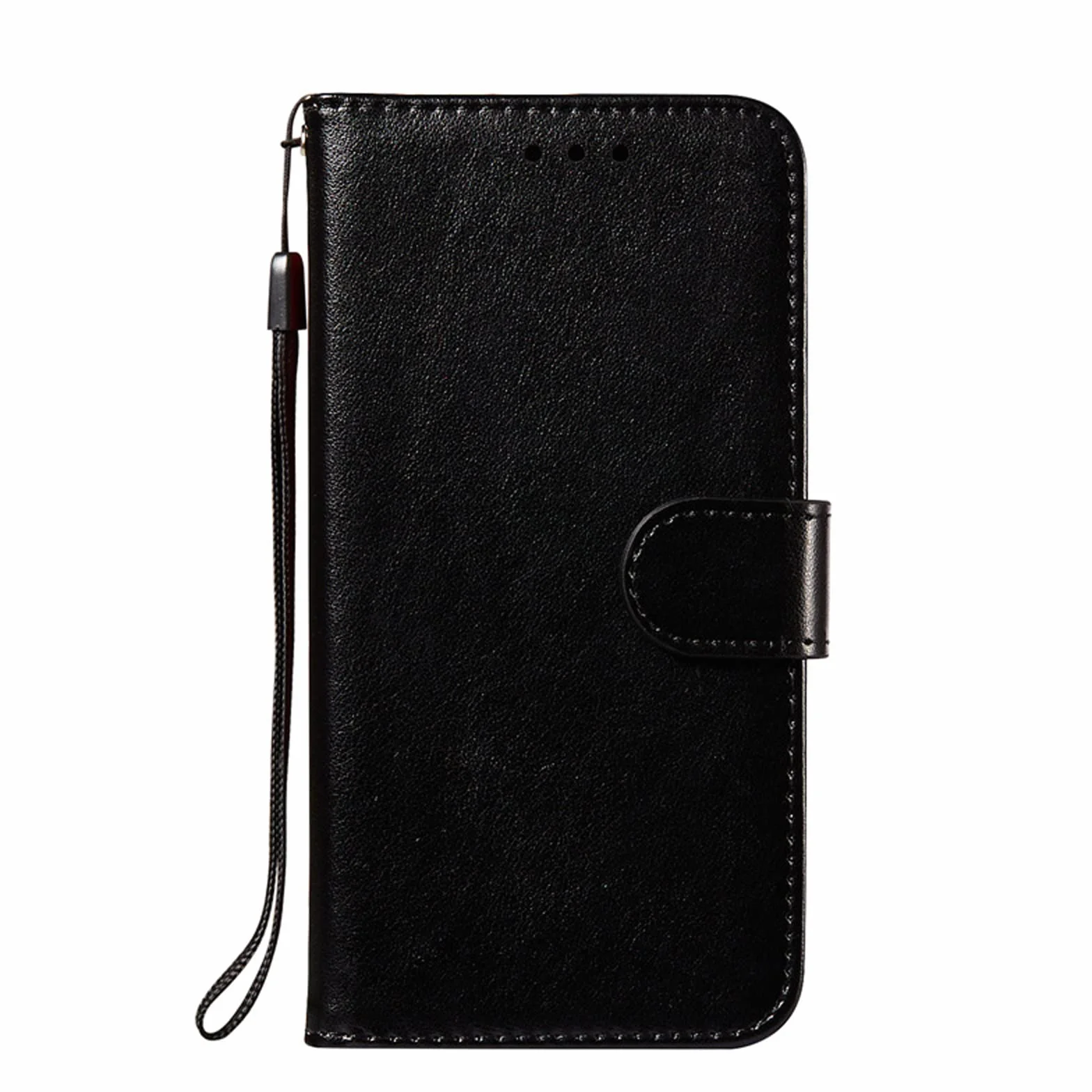 LTL Etui na telefon do iPhone 13 Mini/13/13 Pro/13 Pro Max, skórzane etui z klapką z przegródkami na karty, etui na telefon, magnetyczne zamknięcie, czarne, 13 6,1 cala