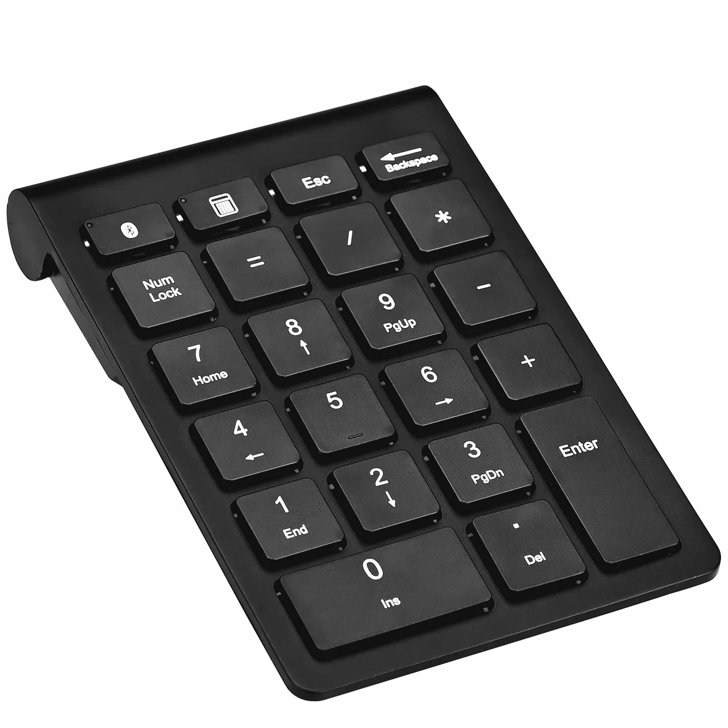 Bezprzewodowa klawiatura numeryczna, Podazz Bluetooth podkładka numerowa przenośna 22 klawisze wielofunkcyjne zewnętrzne rozszerzenie klawiatury do laptopa, tabletu, notebooka, PC, iMac, Android, iOS