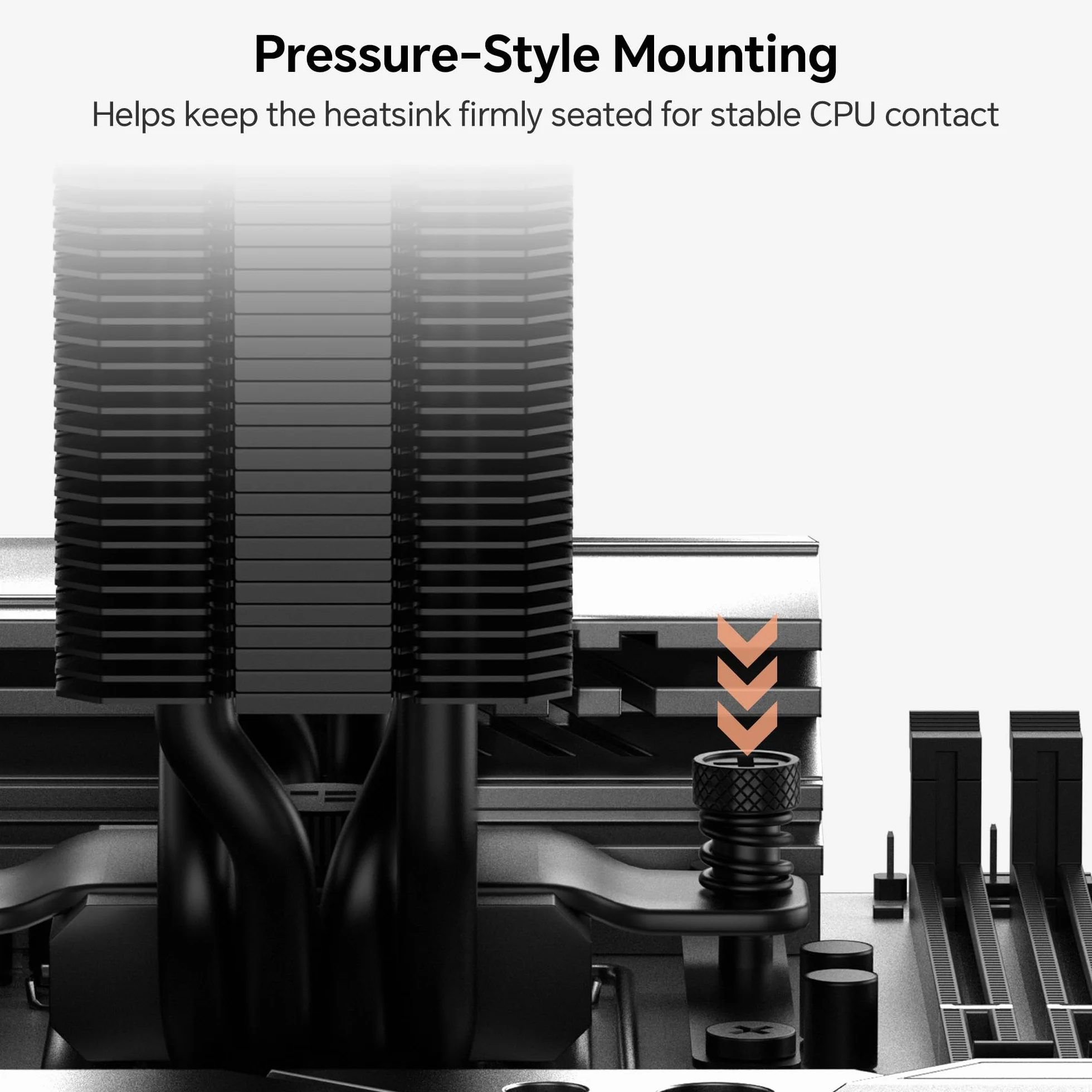 Thermalright Assassin X120-A Dark All-Black CPU Air Cooler, wentylator 2400 obr./min | 4 rury grzewcze, wentylator PWM o wysokim przepływie powietrza 120 mm, 85,35 CFM, dla AMD AM5/AM4, Intel LGA1851/1700