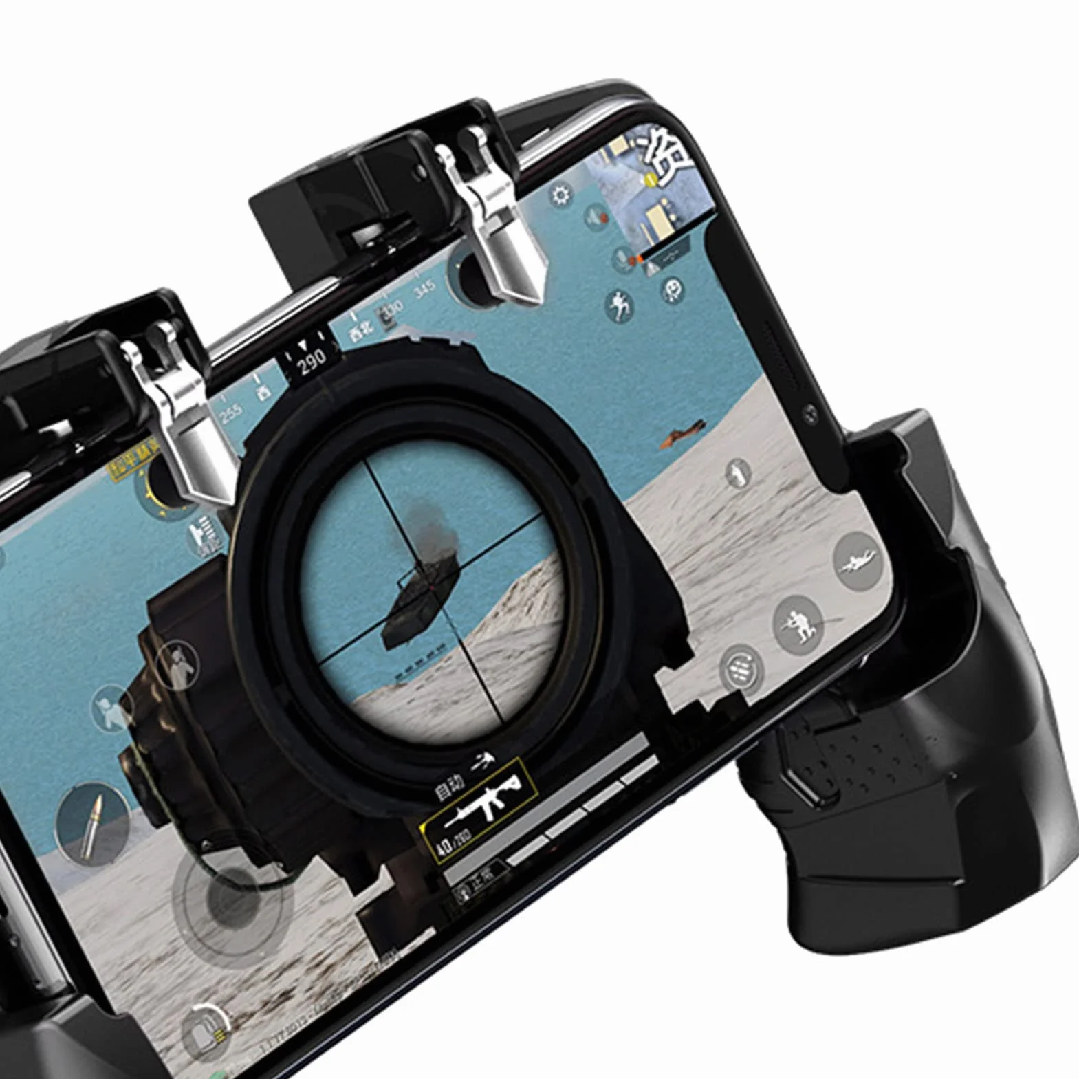 Gamepad mobilny kontroler do gier mechaniczne przyciski obsługa 4 palcami 4,7-6,5 cala