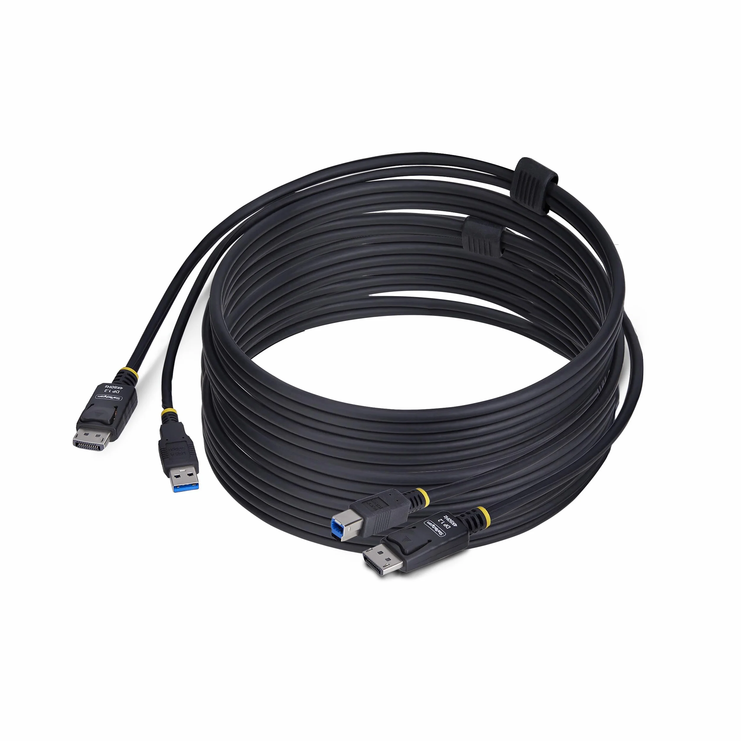 StarTech.com Kabel DisplayPort i USB 5 Gb/s, kabel KVM 4K 60 Hz, DP i USB Combo do przełącznika KVM