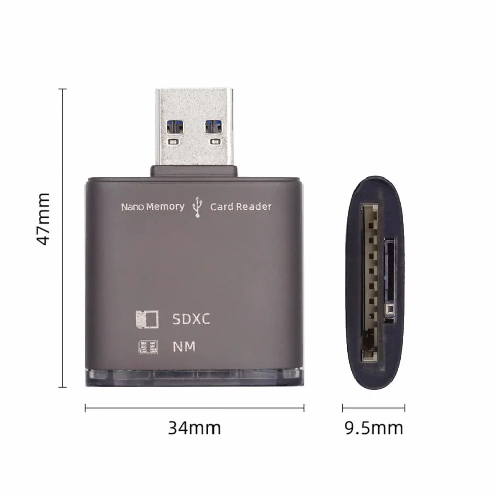 CY Karta USB 3.0 do NM Nano karta pamięci i czytnik kart SD Writerfor Mate Seial telefon i aparat i laptop