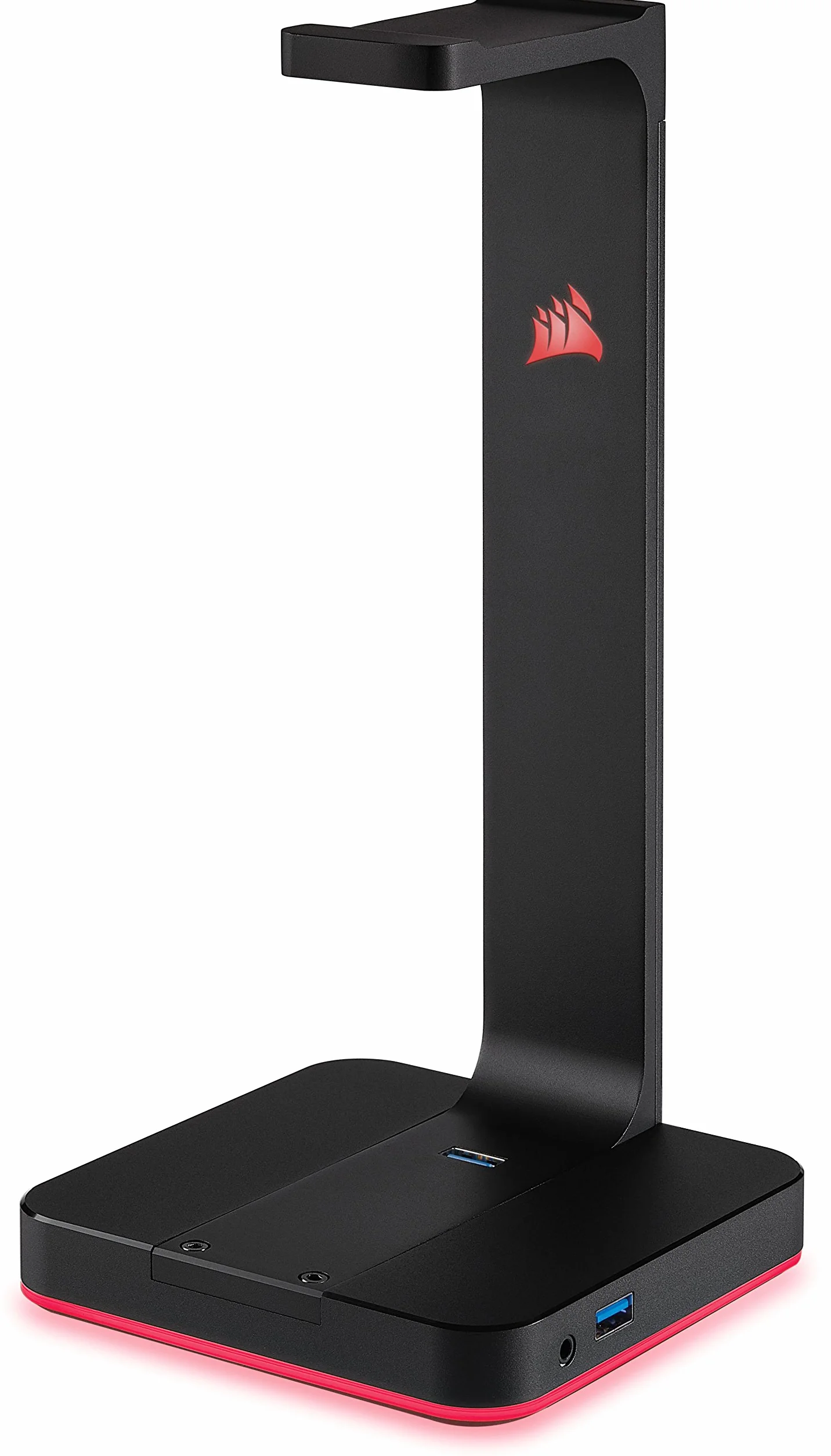Corsair CA-9011167-EU, Premium Stojak na Słuchawki z Aluminium 2 x USB 3.1, Czarny