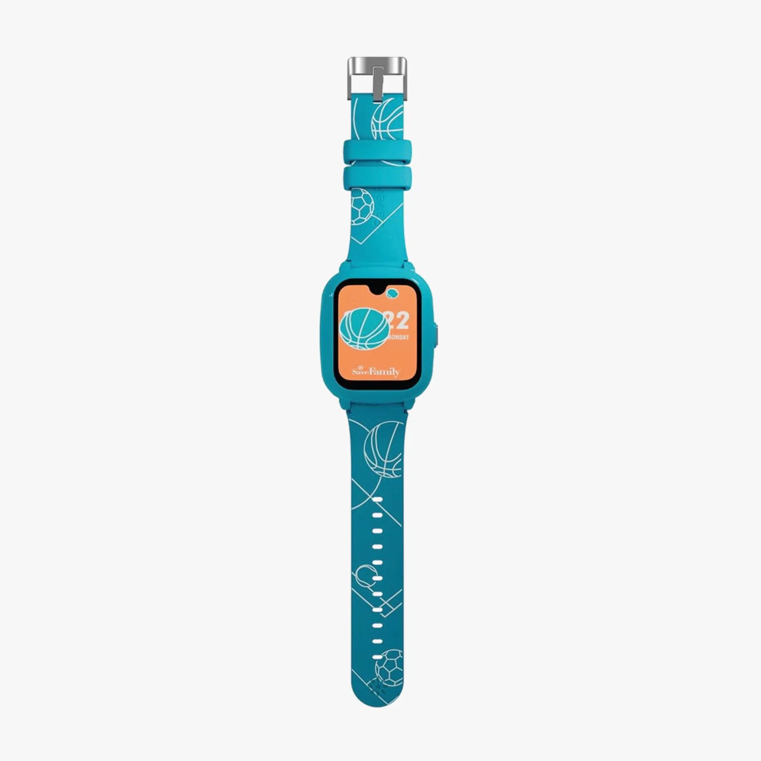 SaveFamily Iconic Plus 2.0 smartwatch dla dzieci, GPS i funkcja telefonu, ochrona danych i aplikacja dla rodziców, długi czas pracy baterii, SOS, wodoszczelny, voucher Amazon po rejestracji (sportowy)