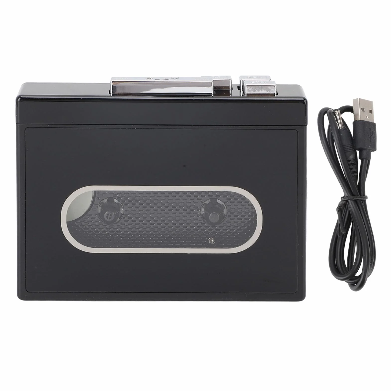 Dioche Odtwarzacz Kasetowy Bluetooth Przenośny Odtwarzacz Kasetowy DC5V Retro z Bluetooth 5.0, Radiem FM, muzyką Stereo i Nagrywaniem Głosu Oraz Gniazdem Słuchawkowym 3,5 mm.