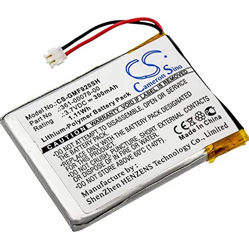 TECHTEK Bateria 300mAh kompatybilny z Garmin Forerunner 920XT