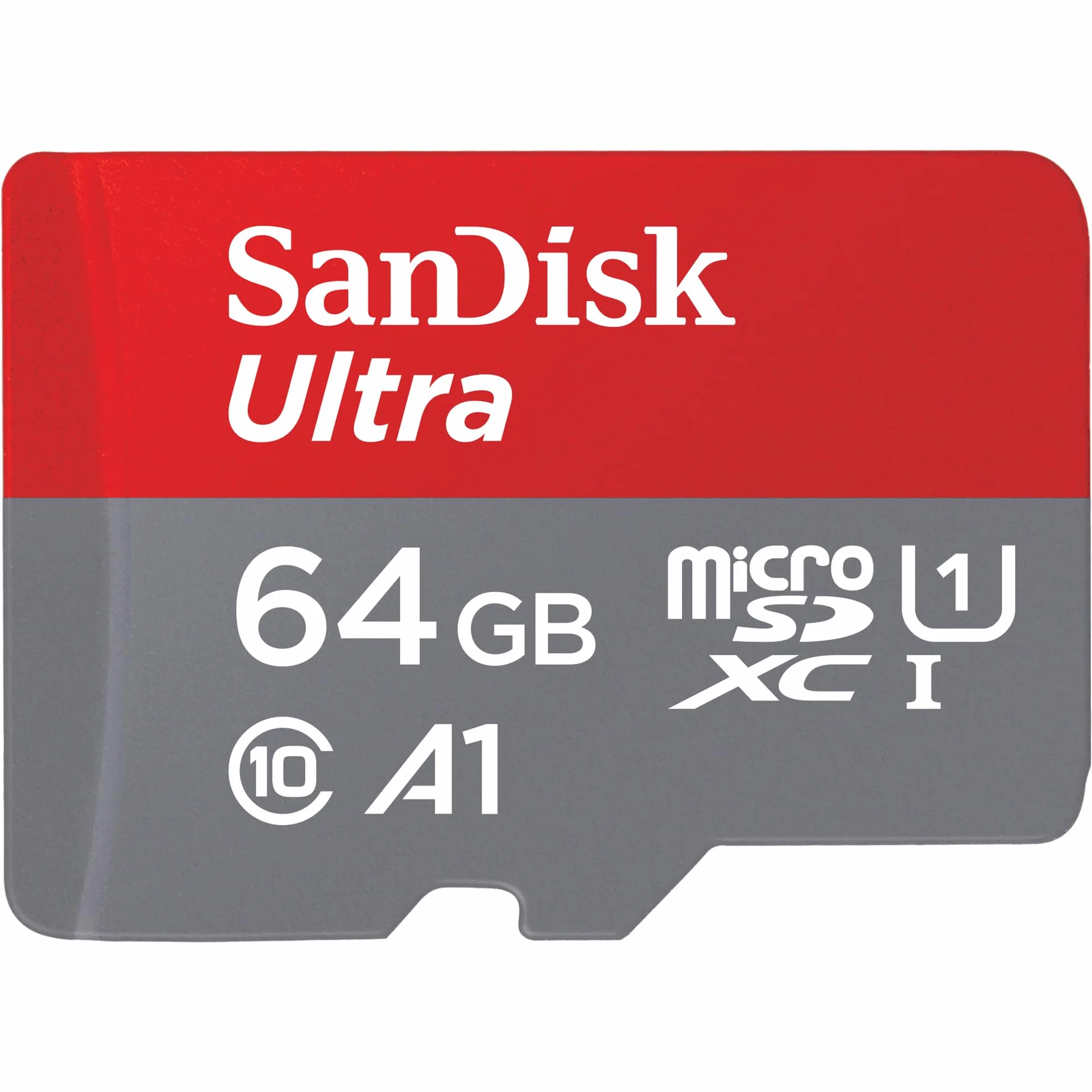 Sandisk Karta Pamięci MicroSD 64 GB Czarny/Czerwony