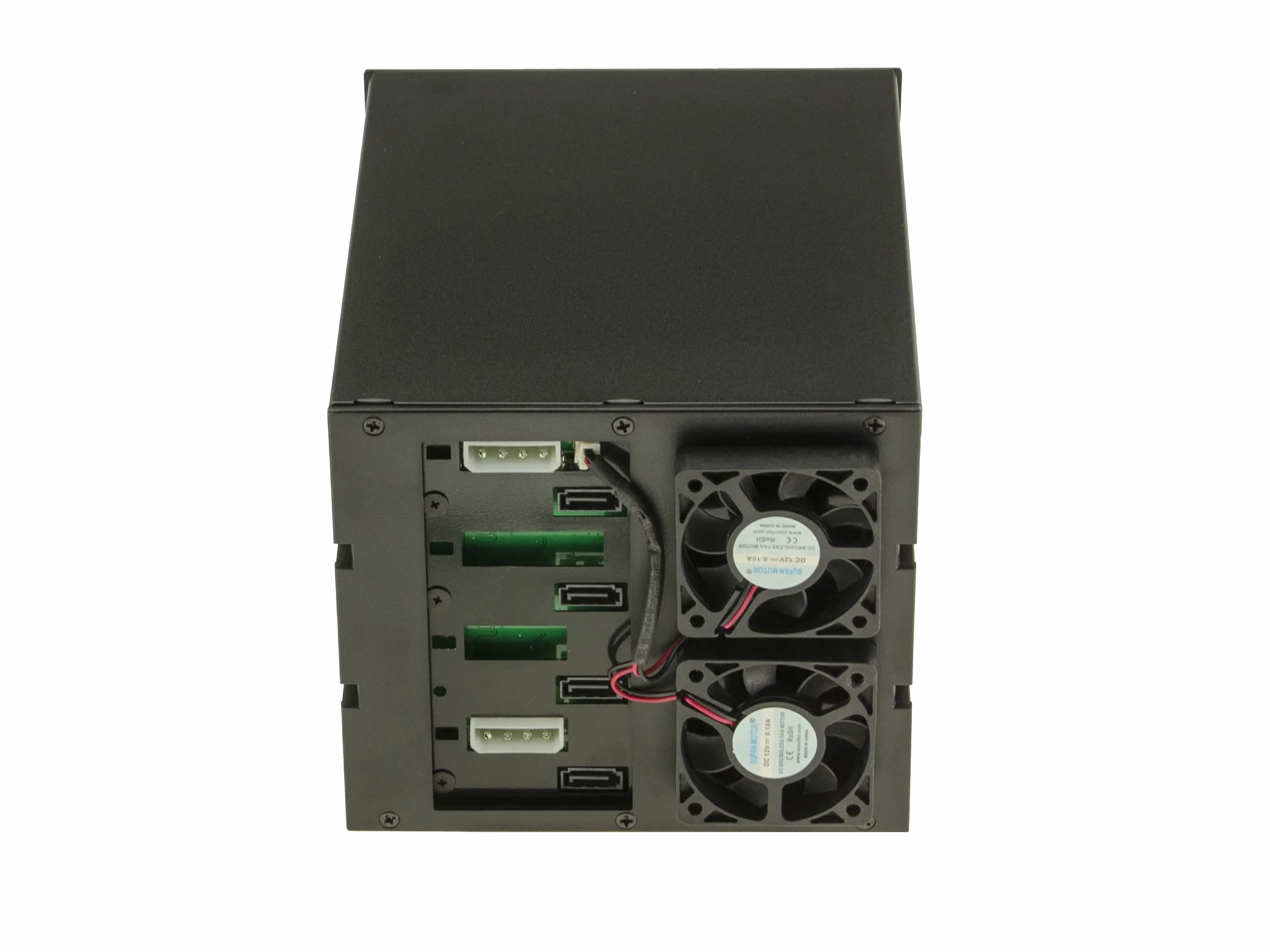 KALEA-INFORMATIQUE Obudowa Bay 5.25 na 4 dyski SATA. Szuflada Caddie Hot Plug do komputera lub serwera. Konstrukcja całkowicie aluminiowa.