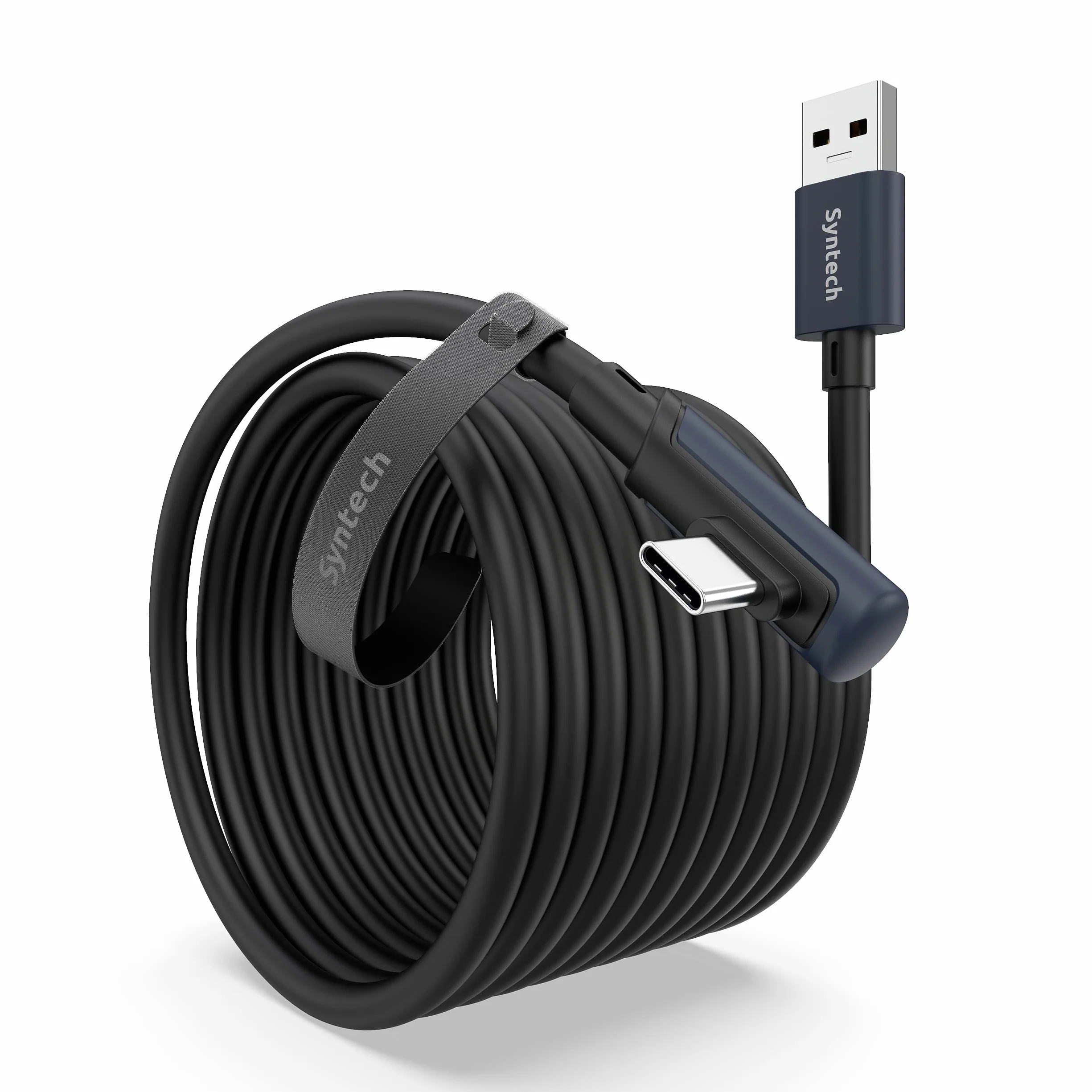 Syntech Kabel łączący, 6 m, kompatybilny z Oculus/Meta Quest 3/Meta Quest 3S, Quest2/Pro/Pico 4/Ultra akcesoria i PC/SteamVR, szybki transfer danych PC, kabel USB 3.0 na USB C do zestawu słuchawkowego