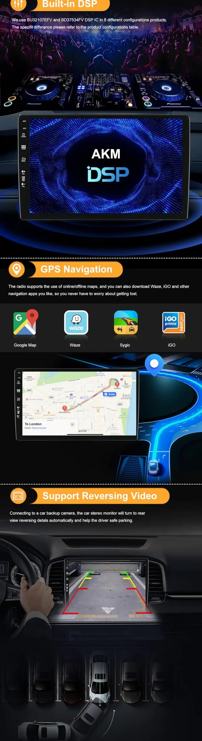 SXAUTO Android 16 Radio samochodowe do Benz S Class W220 S280 S320 S350 S400 S430 S500 S600 AMG (1999-2007) - Bezprzewodowy Carplay + Android Auto - 4G+64G - Kamera tylna - 9 cali 2 Din - Dab Volt ant