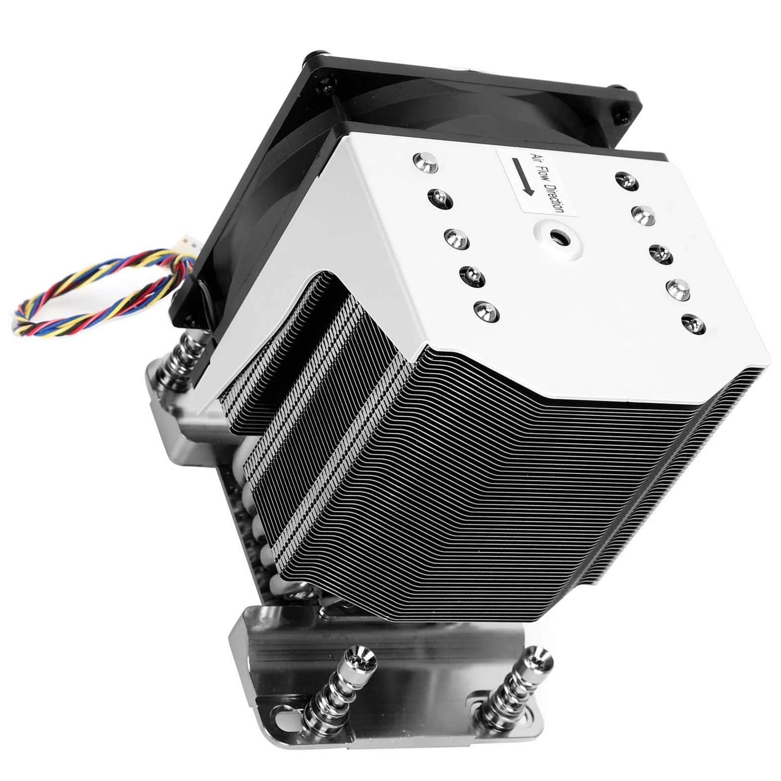 Generic Chłodnica Procesora Wydajny Wentylator Chłodzący do Serwerów/stacji Roboczych H11 EPYC 7000 SP3, 4U, 4,7 X 3,6 X 5 Cali