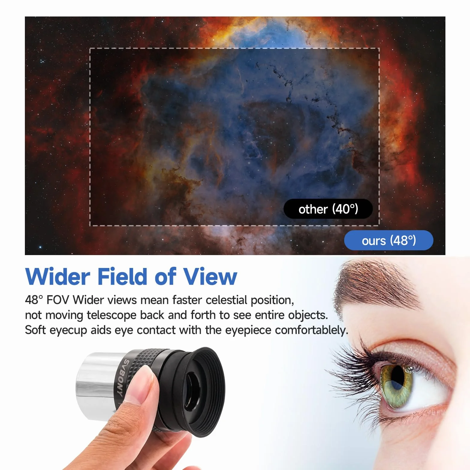 Svbony SV233 Zestaw Akcesoriów do Teleskopu Astronomicznego | Okular 6 mm, 17 mm PLOSSL, 2 Soczewki Barlowa, Filtr Księżycowy, Filtr ND4, Filtr Kolorowy 82A, z Przenośną Torbą