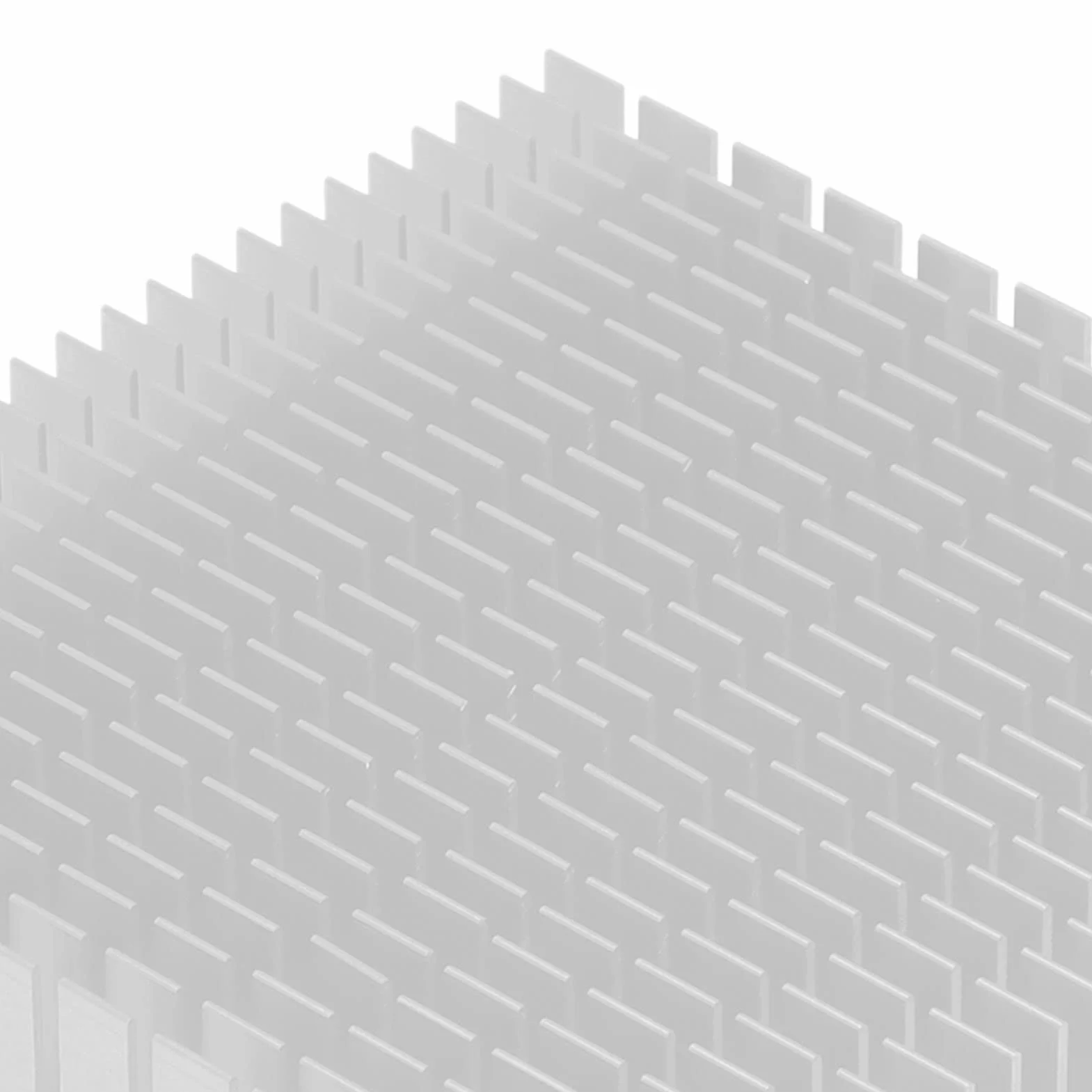 Moduł radiatora, 120 mm x 120 mm x 20 mm, uniwersalny radiator aluminiowy o wysokiej wydajności do płytki drukowanej do tranzystorów (biały)