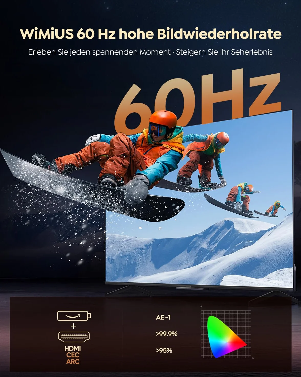 Inteligentny projektor z Netflix, Dolby Audio, WiMiUS 1000 ANSI autofokus/korekcja trapezu 6D, projektor LED 4K, obsługa kina domowego, WiFi6 Bluetooth Full HD 1080p Outdoor światło dzienne do systemu