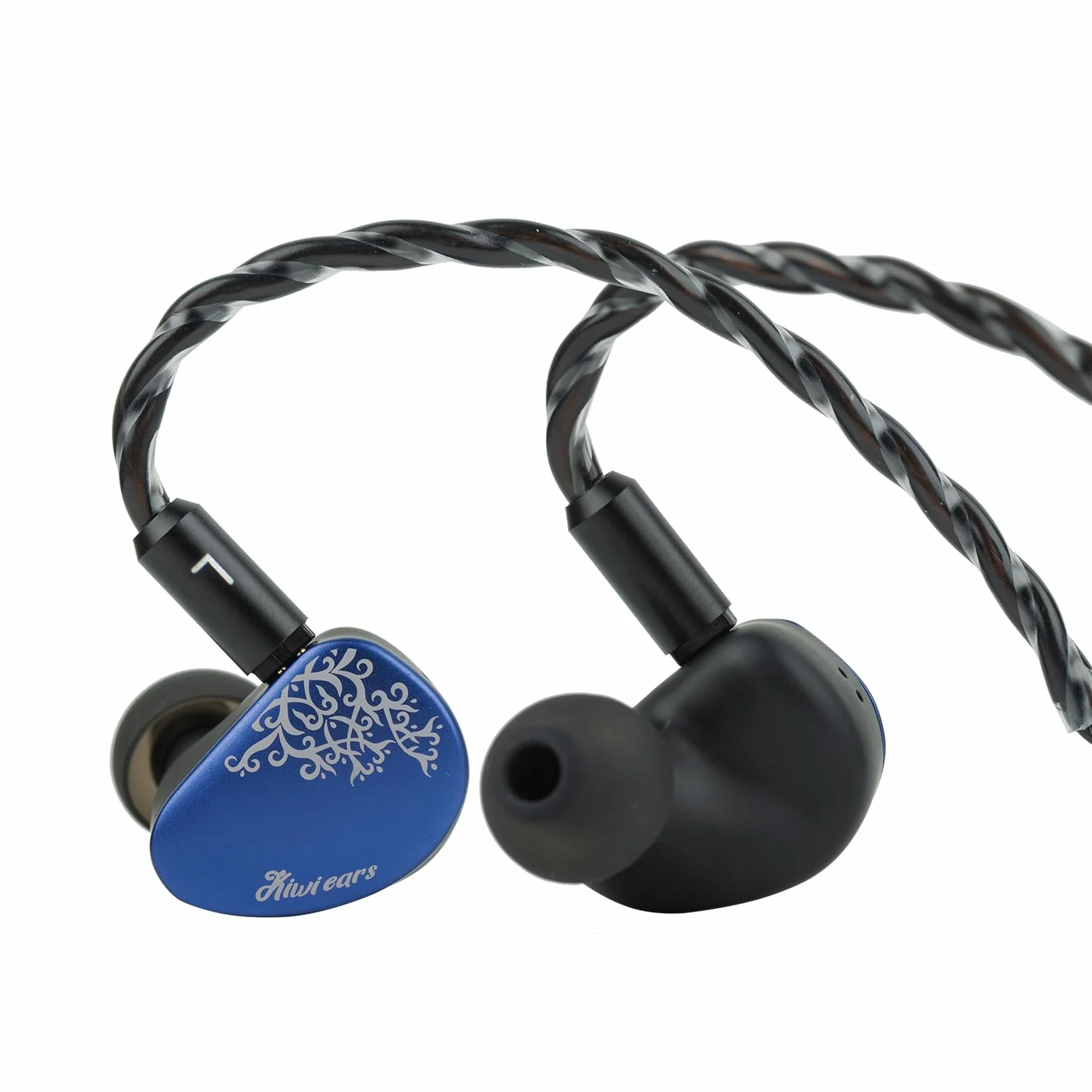 Linsoul Kiwi Ears Cadenza II 10 mm tytanowy przetwornik douszny, przewodowe słuchawki douszne HiFi z KARS 2.0, precyzyjna równowaga tonów, aluminiowa płytka czołowa CNC dla muzyków (Blue)