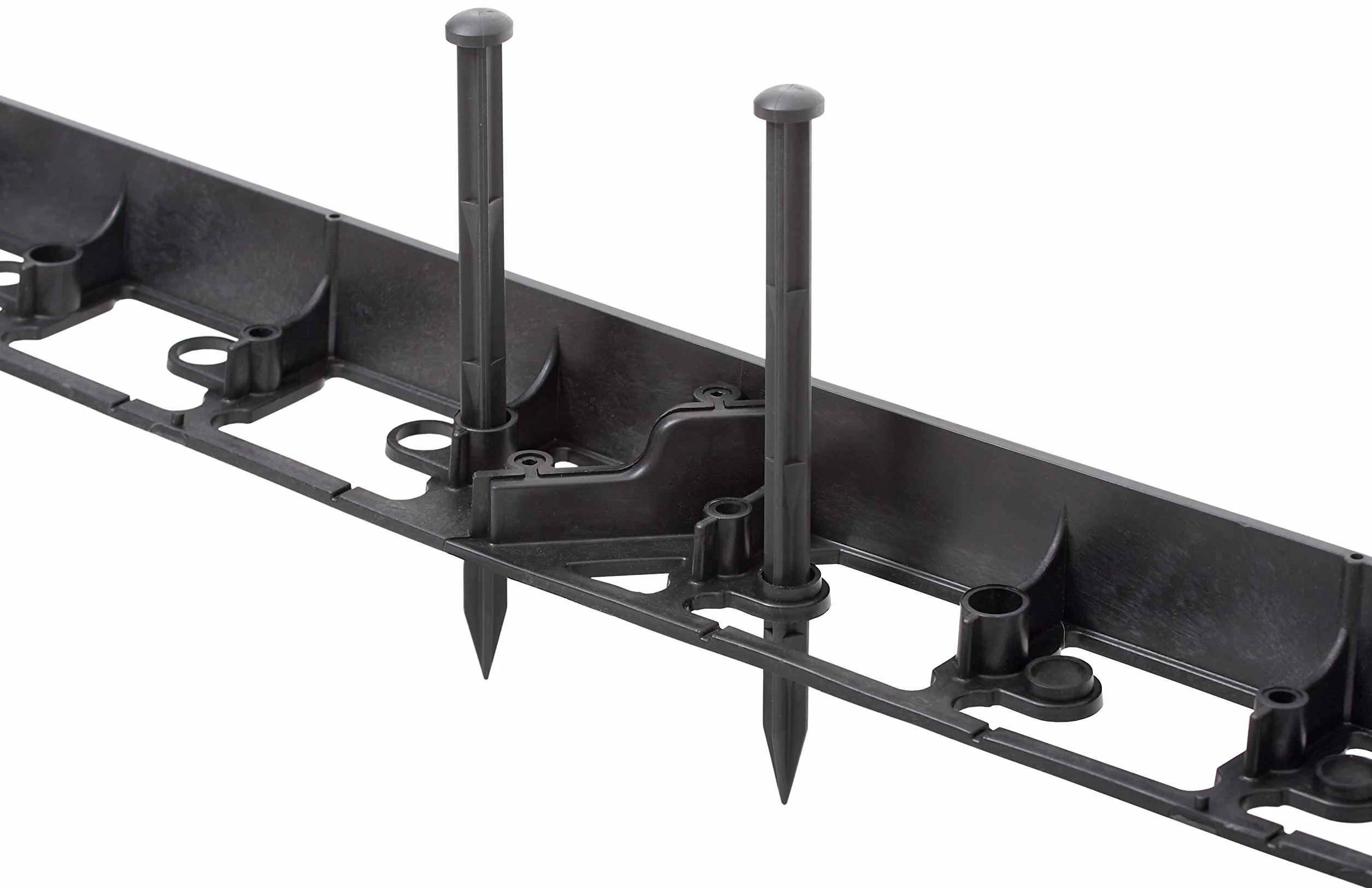GARDENIX obrzeże do trawnika, rabaty i kostki brukowej, krawędź do koszenia + 3 gwoździe na metr (Rim 90°, 55 mm x 140 mm, 4 m)