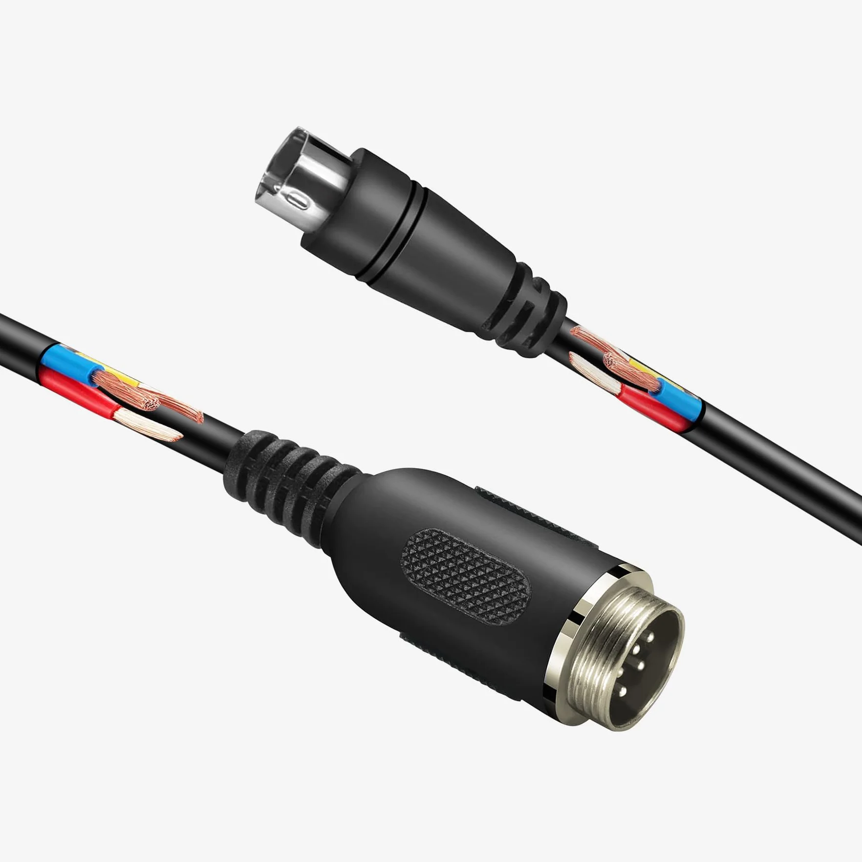 Złącze Din6 kabel USB adaptacja pasuje do Thrustmaster TH8A kabel ręczny TSS hamulec ręczny przewód sygnałowy (USB)