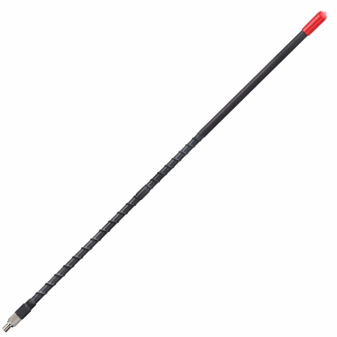 Antena radiowa CB 27 MHz zestaw anten z włókna szklanego do dużych obciążeń, 2 stopy, 61 cm, czarna, 1000 W, kompatybilna z samochodem ciężarowym, samochodowym, mobilnym radiem CB