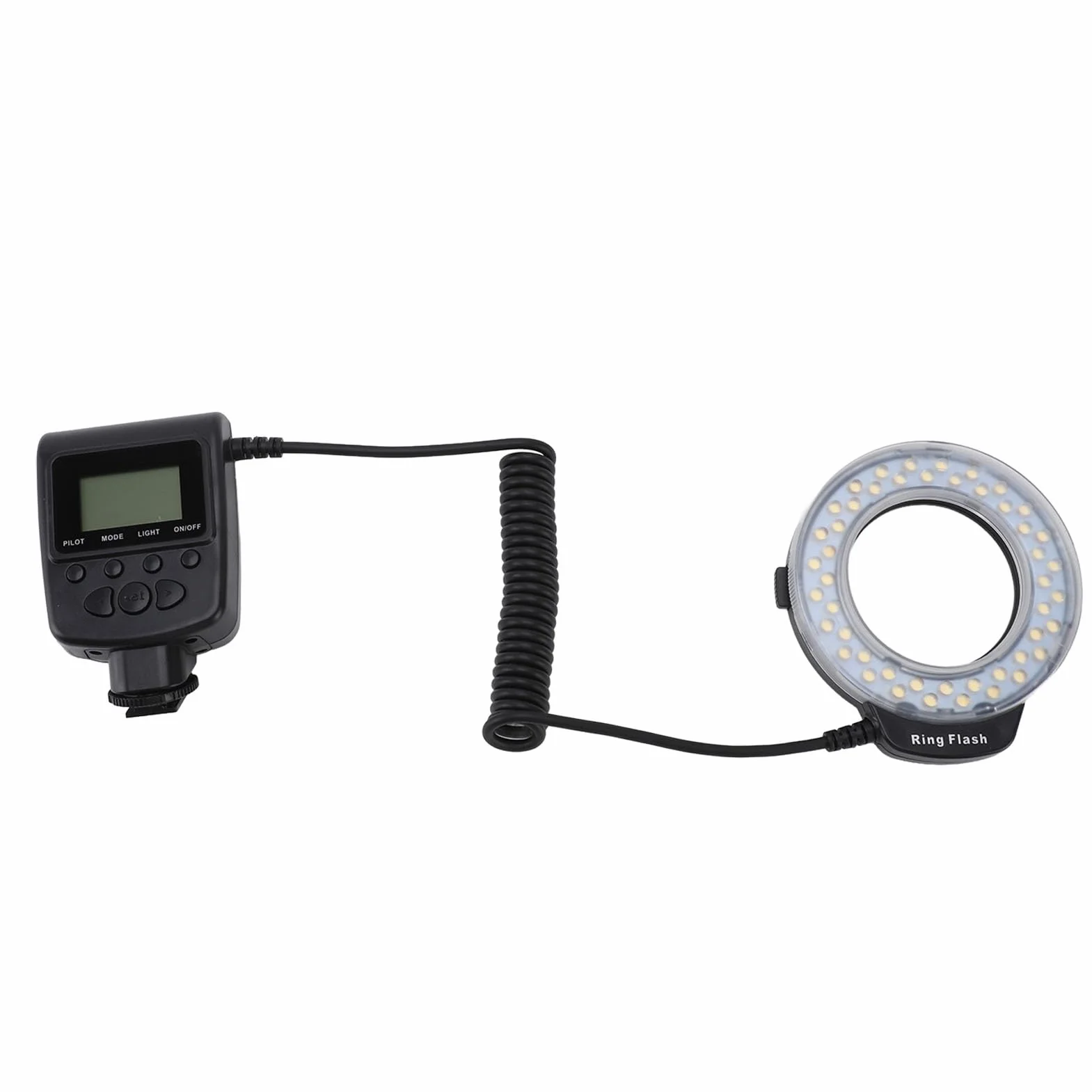 Pierścieniowa Błyskowa LED Do Makrofotografii, 3000k-15000k 48led Pierścieniowa Błyskowa Makrofotografii Z Wyświetlaczem Lcd, 9 Pierścieniami Pośrednimi I 2 Dyfuzorami