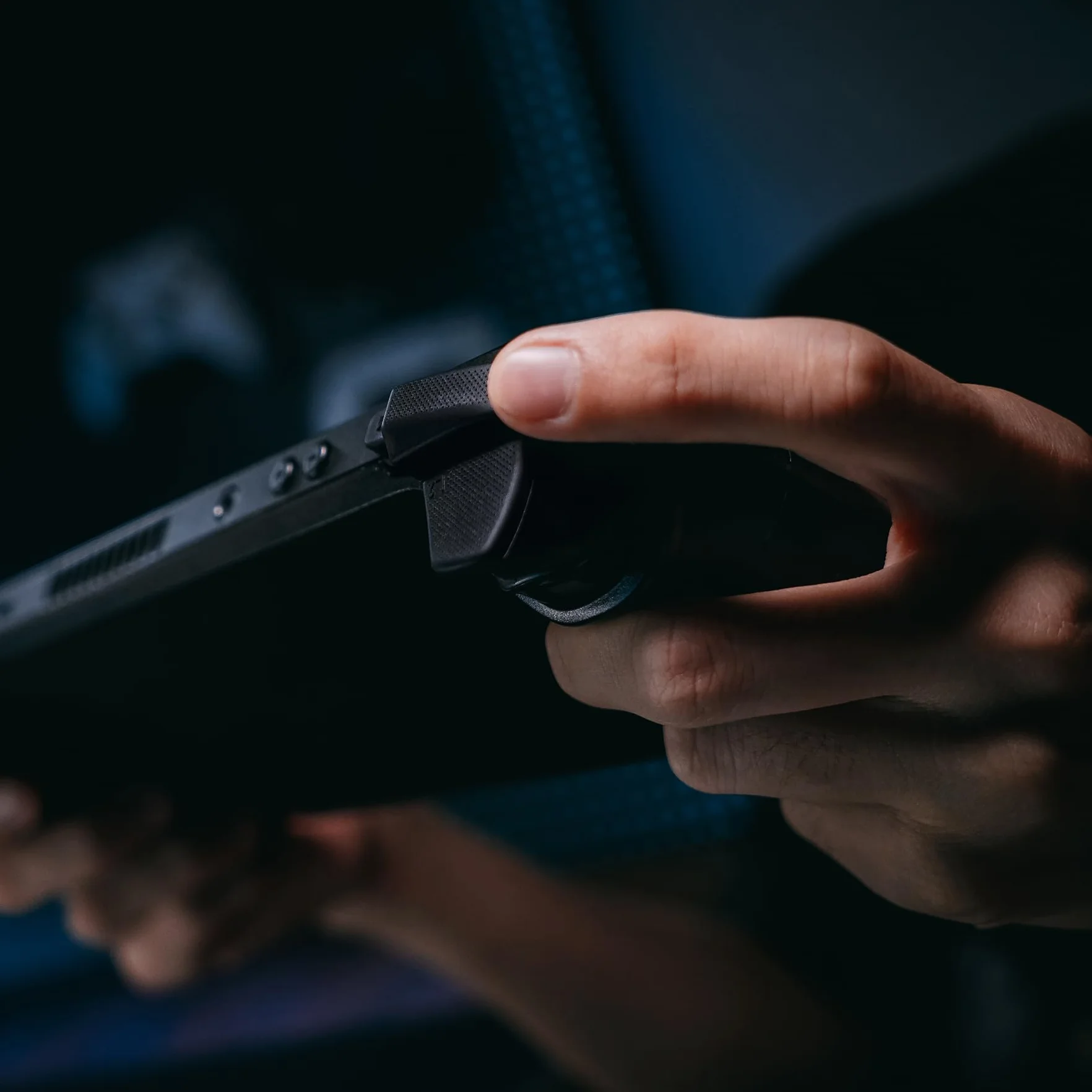 PlayVital LR INCREASER Trigger Stop Shoulder Buttons Extension do Steam Deck LCD,L1R1L2R2 Przycisk Wyzwalacza do Steam Deck OLED,Przedłużacze Zderzaka do Steam Deck-Czarny