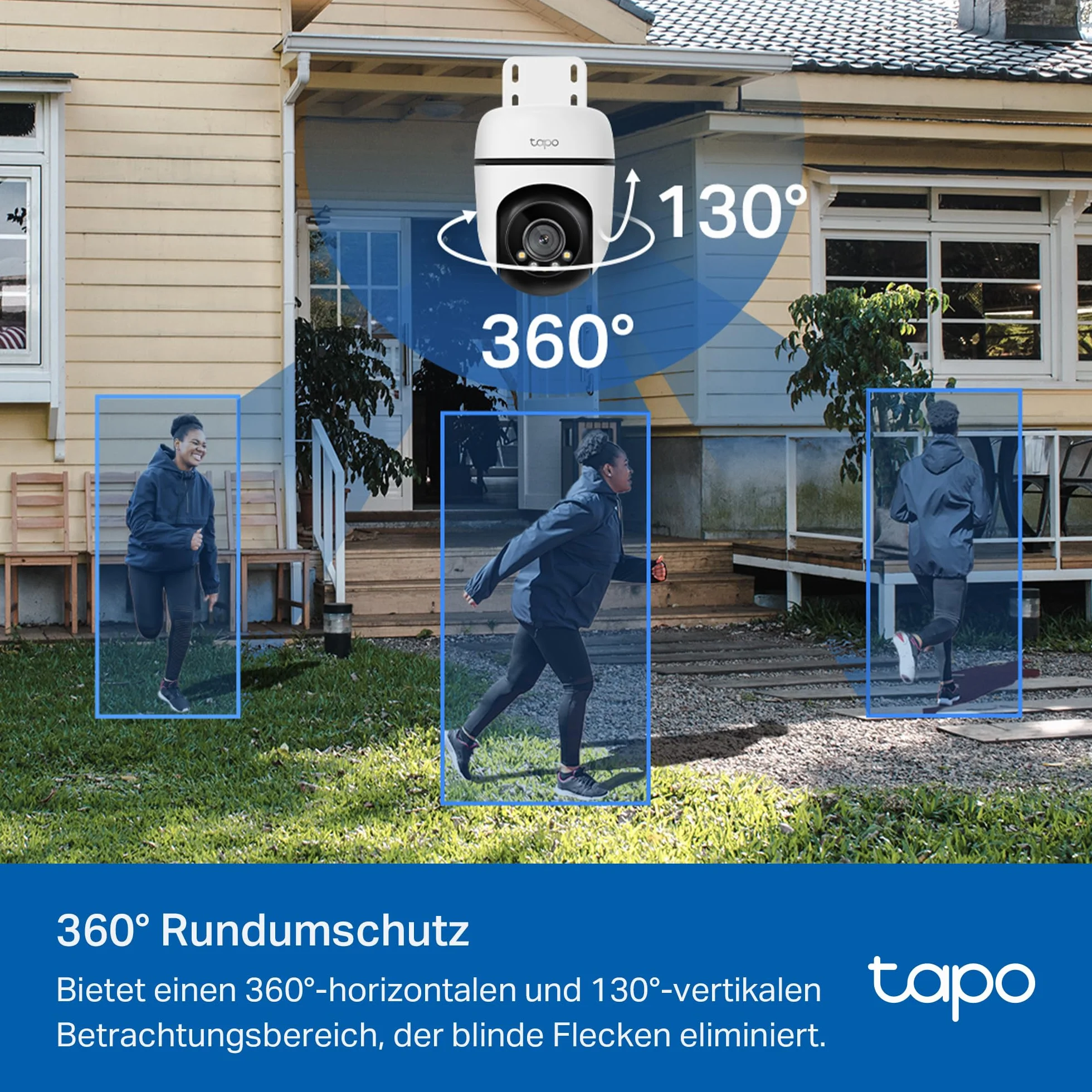TP-Link Tapo C51A | Kamera zewnętrzna Wi-Fi 3MP z kolorowym trybem nocnym | Detekcja AI | Dwukierunkowe audio | IP65 | Kompatybilna z Alexa i Google Home