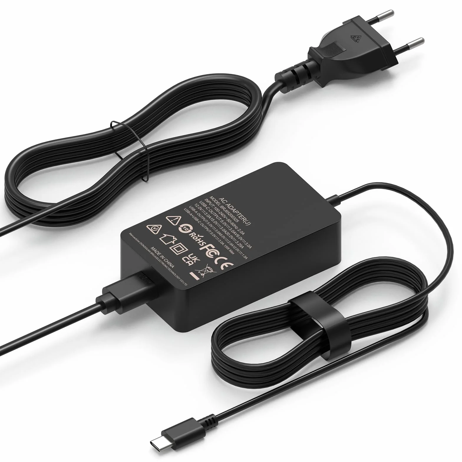 shefor Ładowarka do DJI, 65W USB C Ładowarka Zasilacz do DJI Avata Mini 2 SE, 4 Pro 3 Pro Air 3 2S Mavic 3 Klasyczne gogle filmowe 2 Stabilizatory dronów Kamery sportowe JBL Xtreme 3