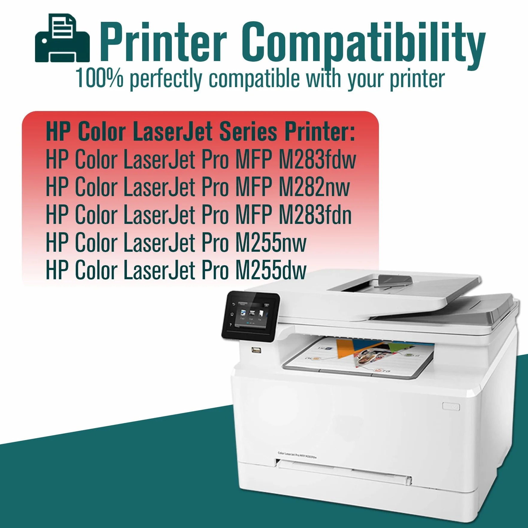 Z chipem 207X 207A MFP M283fdw Toner Multipack zamiennik do HP 207X 207A Color LaserJet Pro M283fdn M283 M282nw M282 M255dw M255 Czarny Cyan Żółty Magenta W2210X W2210A W2211X W22212 X Talia