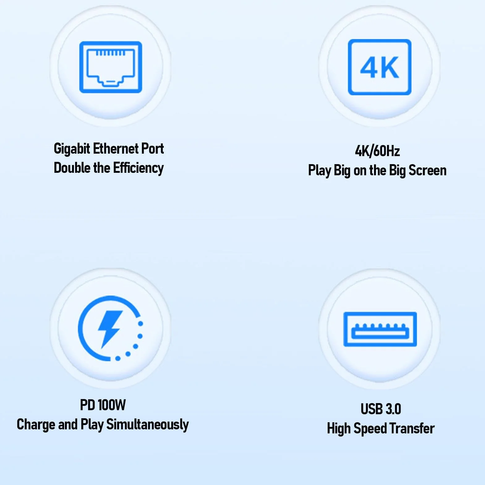 VBESTLIFE 9 w 1 Stacja Dokowania USB C dla Pokładu parowego/ROG Ally, Wbudowany Wentylator Chłodzący i Stojak, RJ45 1000 Mbps HDMI 2,0 4K Przy 60 Hz USB 3.0 2,0x6 PD 100W
