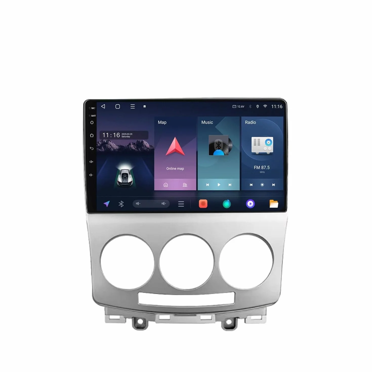 Radio Samochodowe dla Mazda 5 2005-2010 Android 15 9 Inches Wyświetlacz Samochodowy Fm Am Bluetooth Usb Android Auto Do, 4 Core 2G+32G
