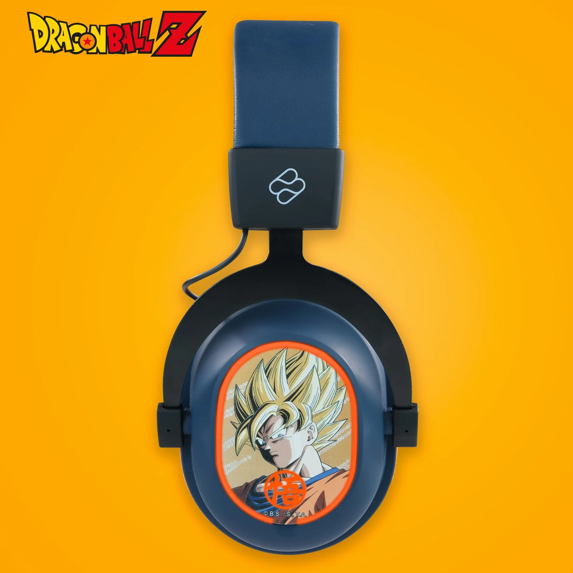 Blade Bezprzewodowy zestaw słuchawkowy do gier Dragon Ball Z Trimodo, Bluetooth 2.4GHz i kabel 3.5mm, wymienne płytki magnetyczne, światło LED RGB, bezprzewodowe słuchawki Dragon Ball