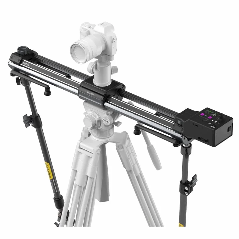 ZEAPON Micro4 E1000 Suwak do aparatu, szybka szyna elektryczna, długość 718 mm, 1070 mm odchylenie, sterowanie ekranem dotykowym, cicha praca