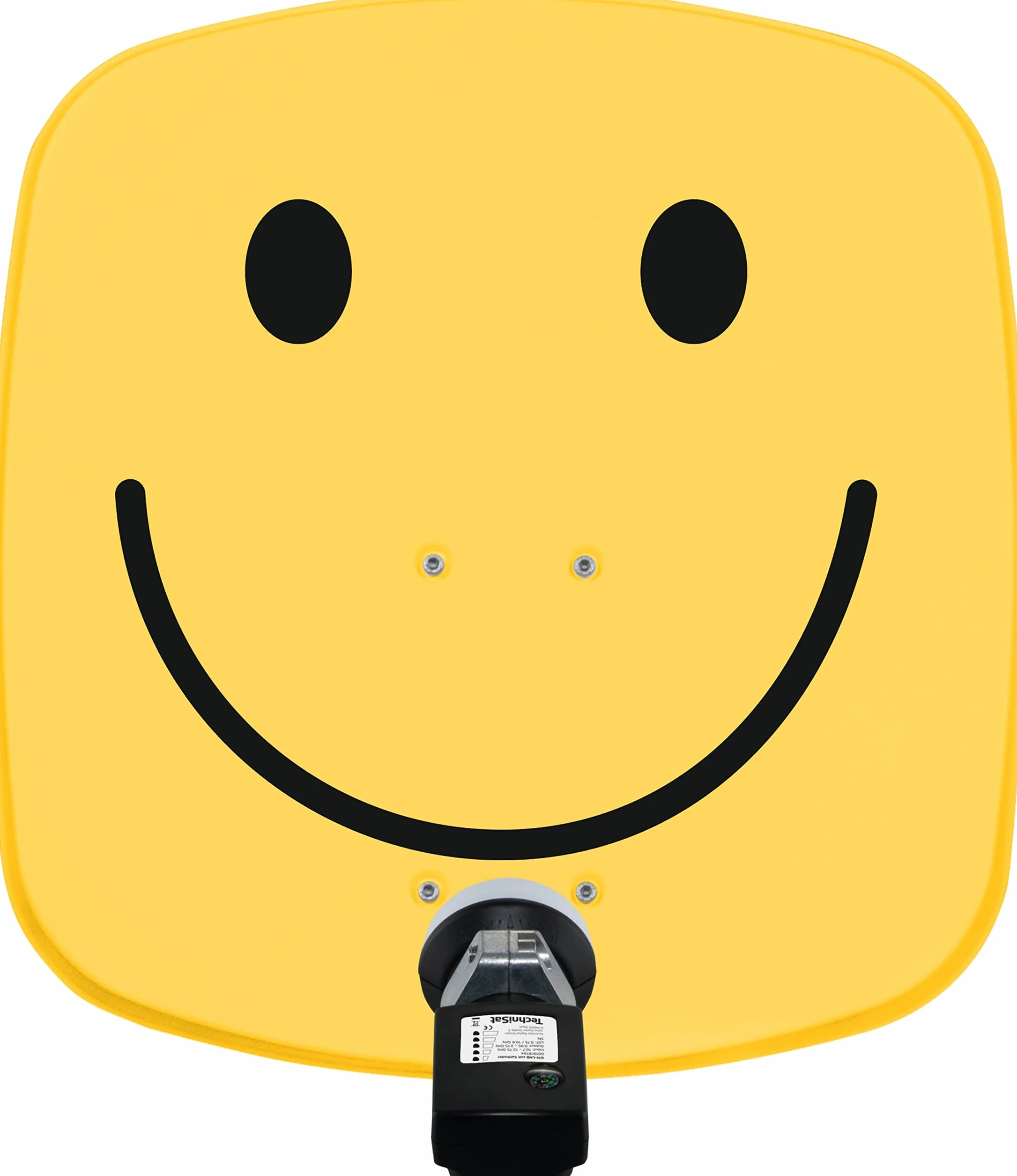 TechniSat DIGIDISH 45 - Antena satelitarna dla 1 abonenta (mały system satelitarny 45 cm - kompletny zestaw z uchwytem ściennym i anteną satelitarną V/H-LNB) Smiley