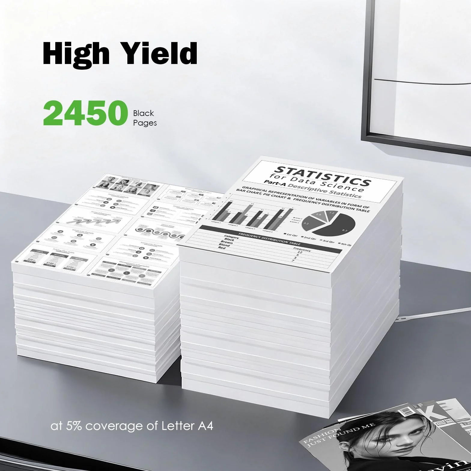 415A Toner zamiennik do HP Color LaserJet Pro MFP M479fnw, M479fdw, M479fdn, M479dw, M454dw, i M454dn M455y (czarny, 1 opakowanie) - z chipem