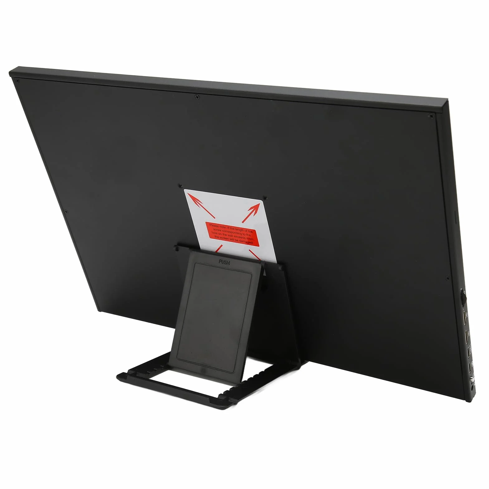 Przenośny Monitor z Ekranem Dotykowym, 16-calowy Wyświetlacz HD 1920x1200 60 Hz Wbudowane Dwa Głośniki, Port HDMI Typu C, Zewnętrzny Monitor do Gier do Laptopa do Przełącznika