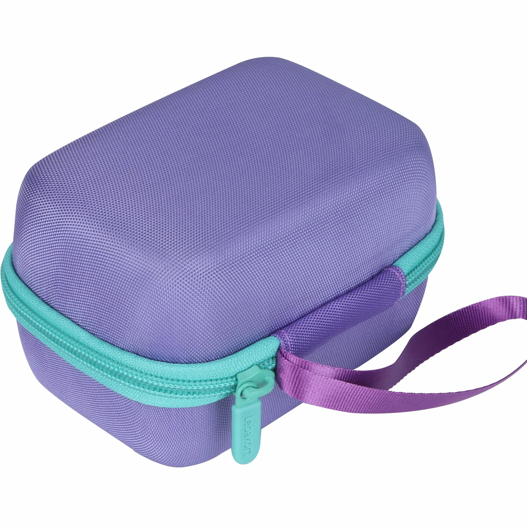 Lebakort Twarda obudowa kompatybilna z Yoto mini Kids Audio Music Player dla dzieci odtwarzacz audiobooków kart radiowych (fioletowy + mentolowo zielona obudowa)
